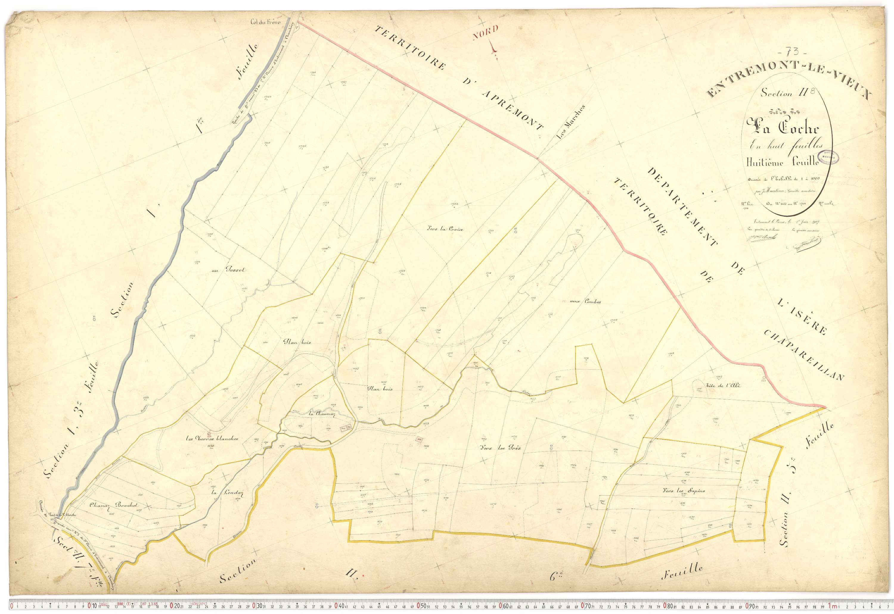 Entremont-le-Vieux - Cadastre français (1907).