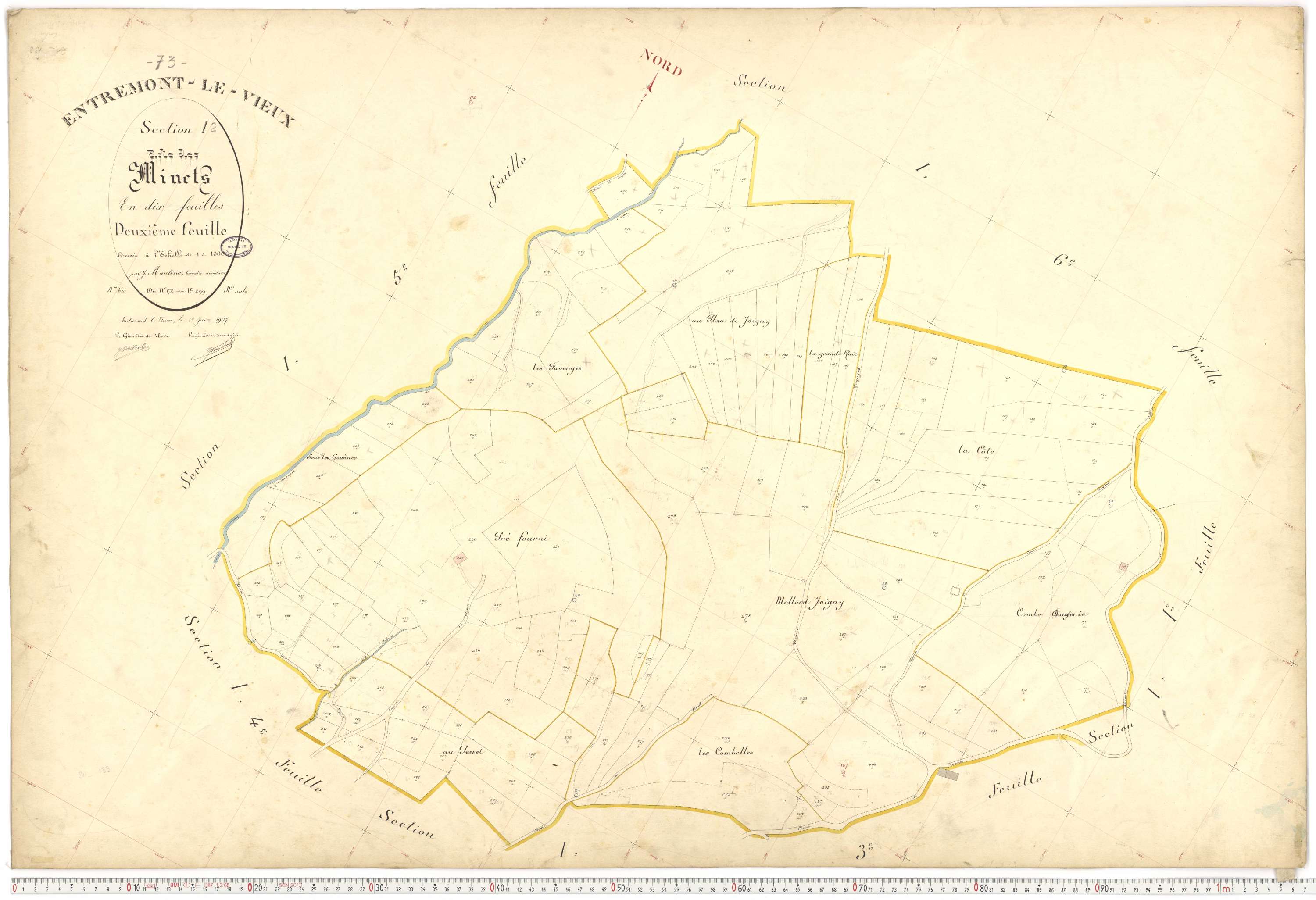 Entremont-le-Vieux - Cadastre français (1907).