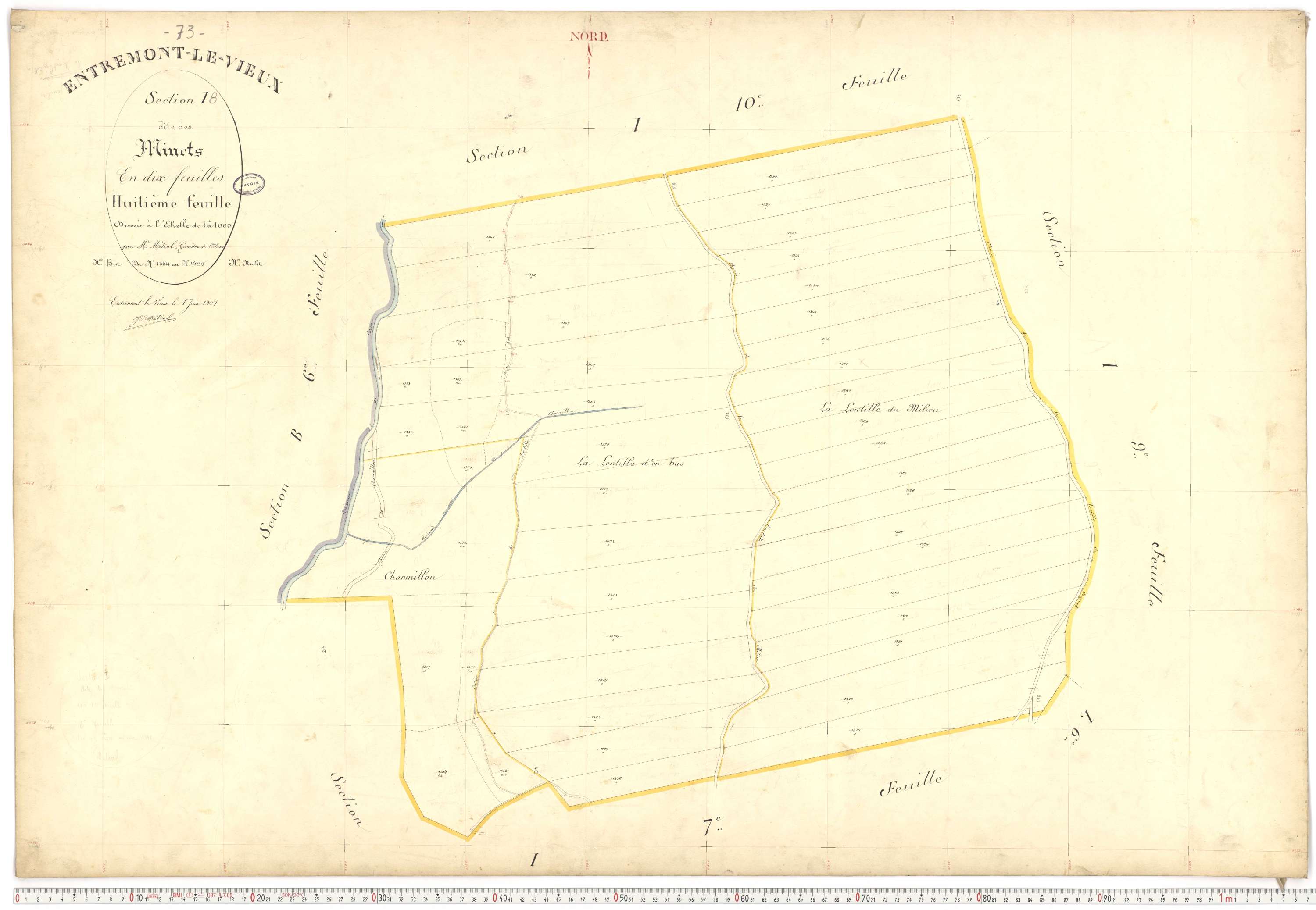 Entremont-le-Vieux - Cadastre français (1907).