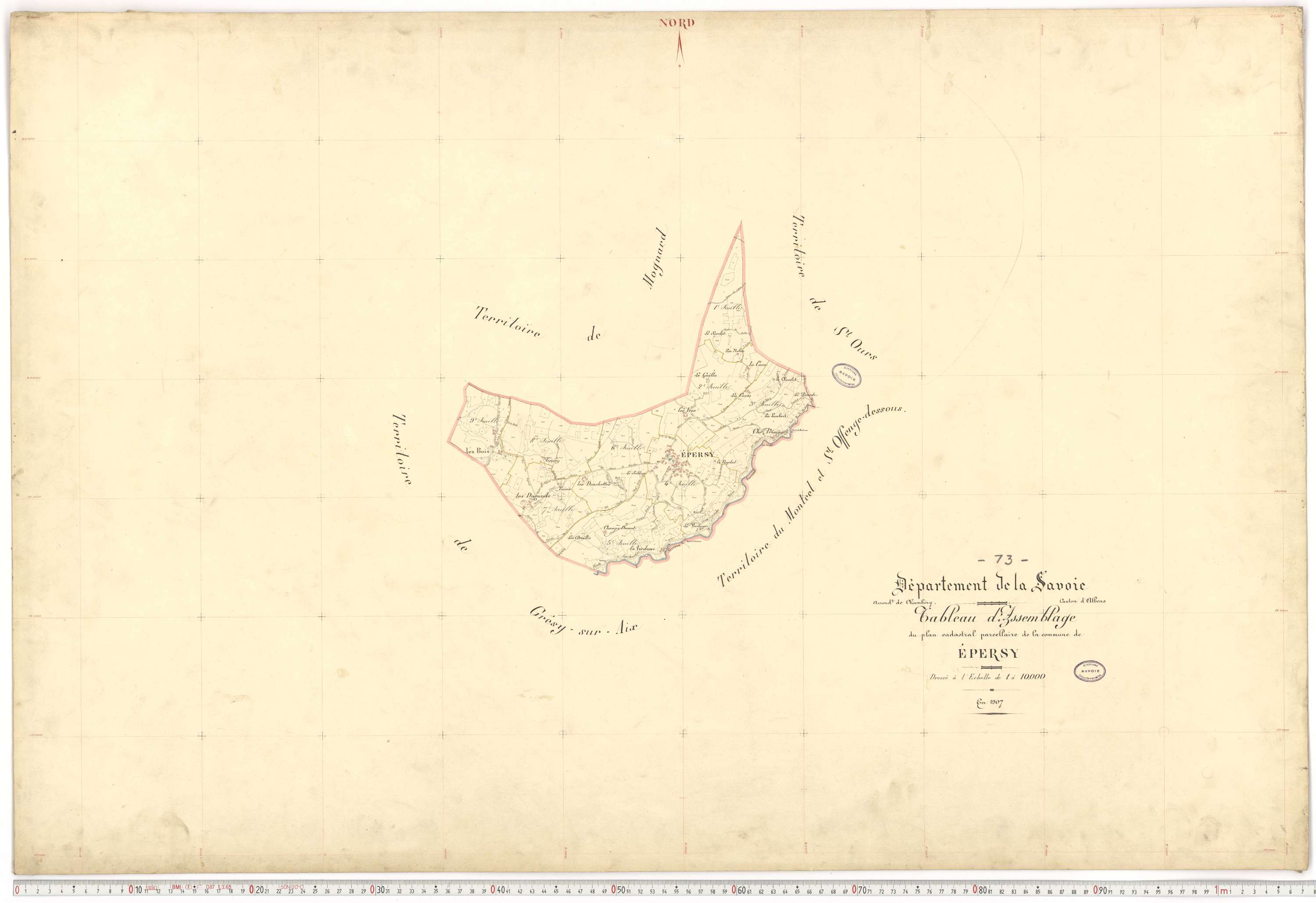 Épersy - Plans cadastraux du premier cadastre français.