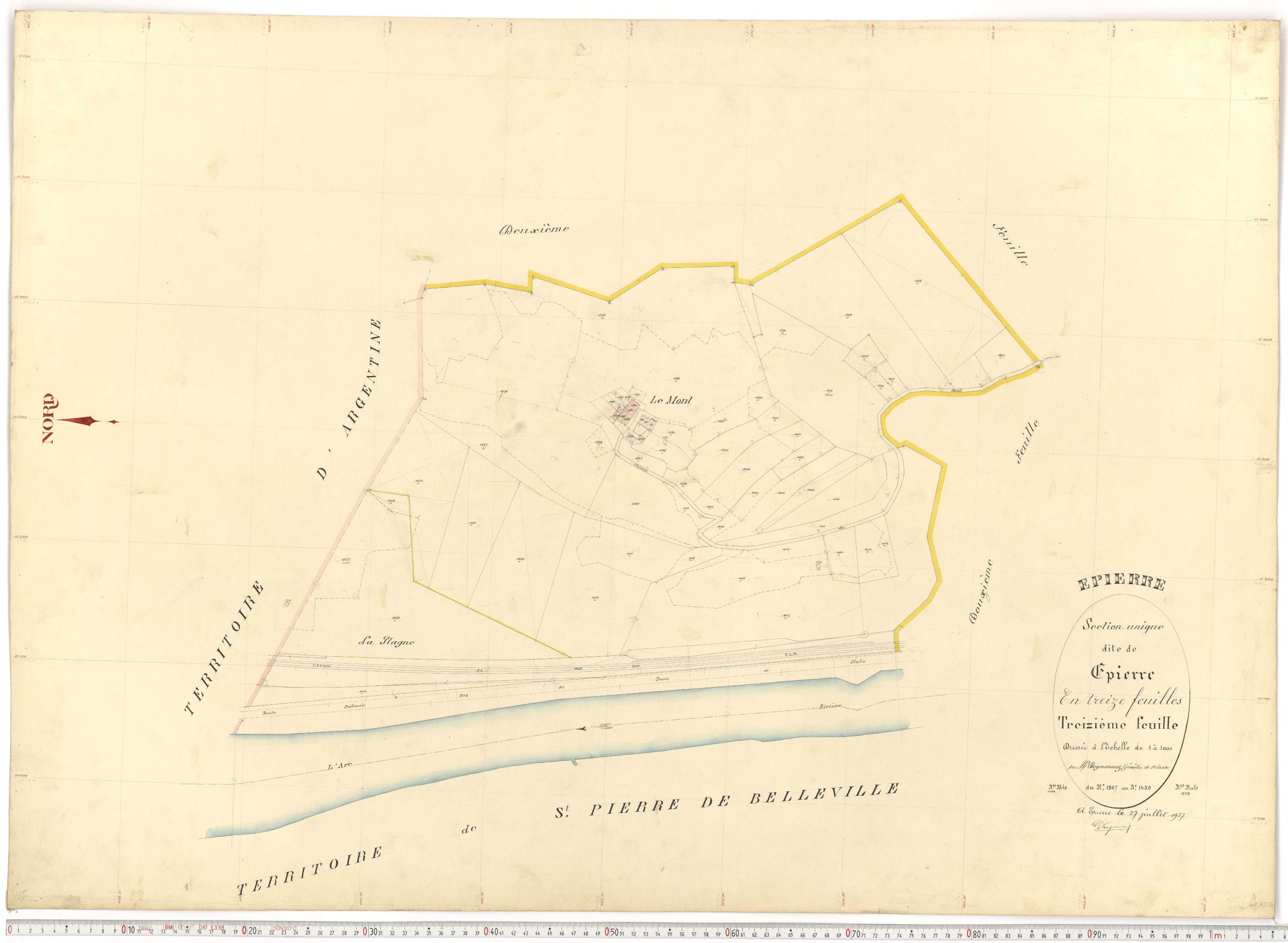 Épierre - Plans cadastraux du premier cadastre français.