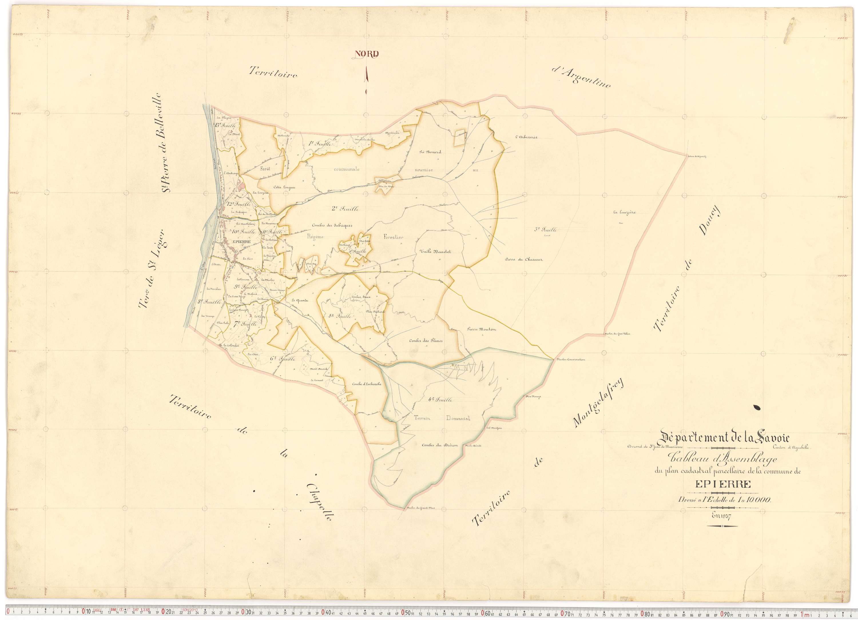 Épierre - Plans cadastraux du premier cadastre français.