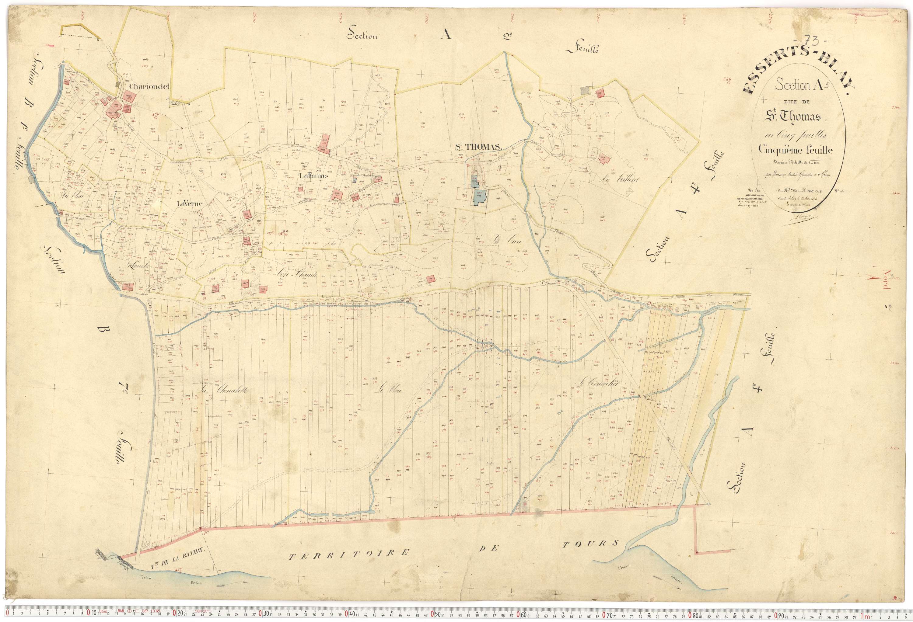 Esserts-Blay - Plans cadastraux du premier cadastre français.