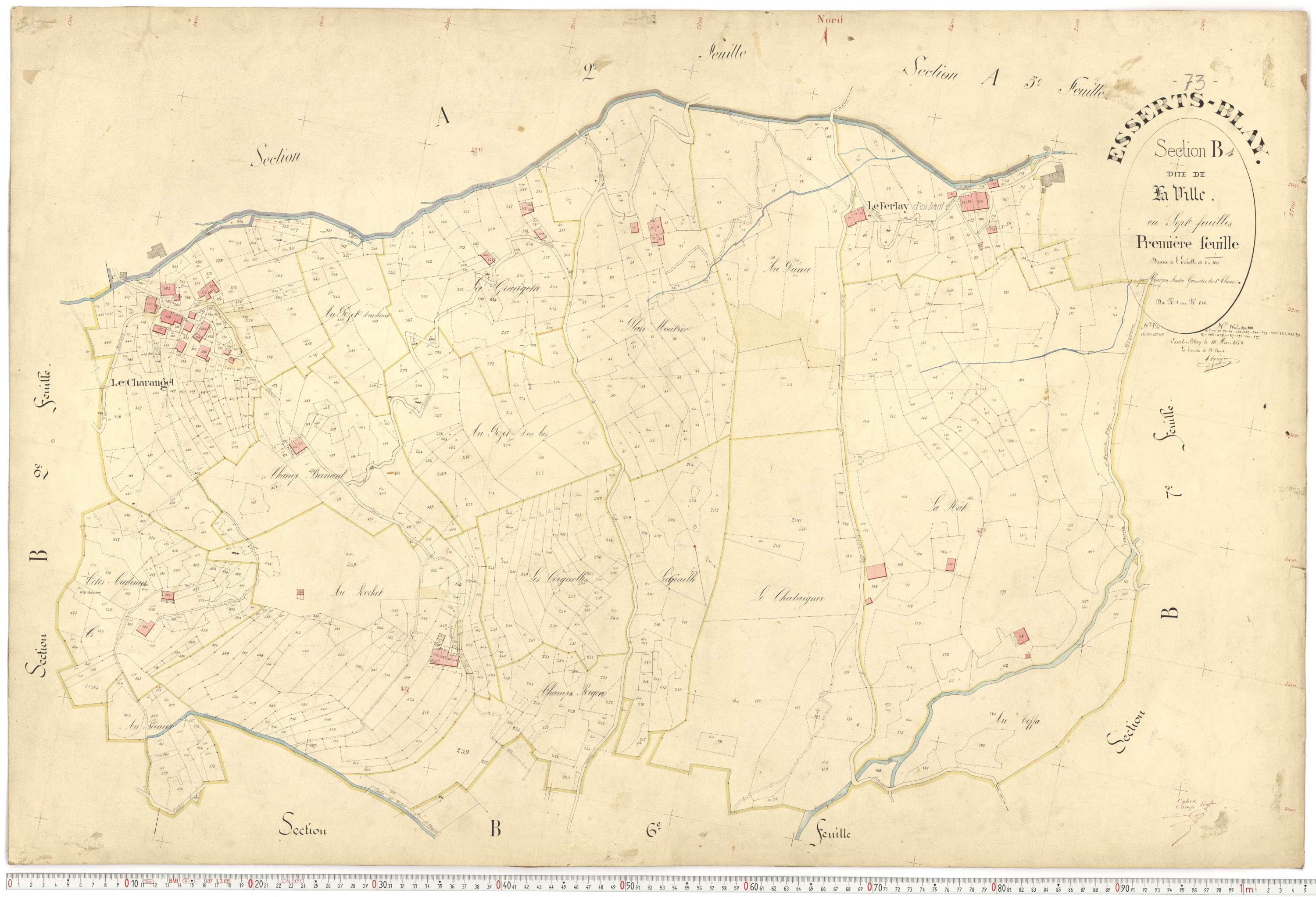 Esserts-Blay - Plans cadastraux du premier cadastre français.