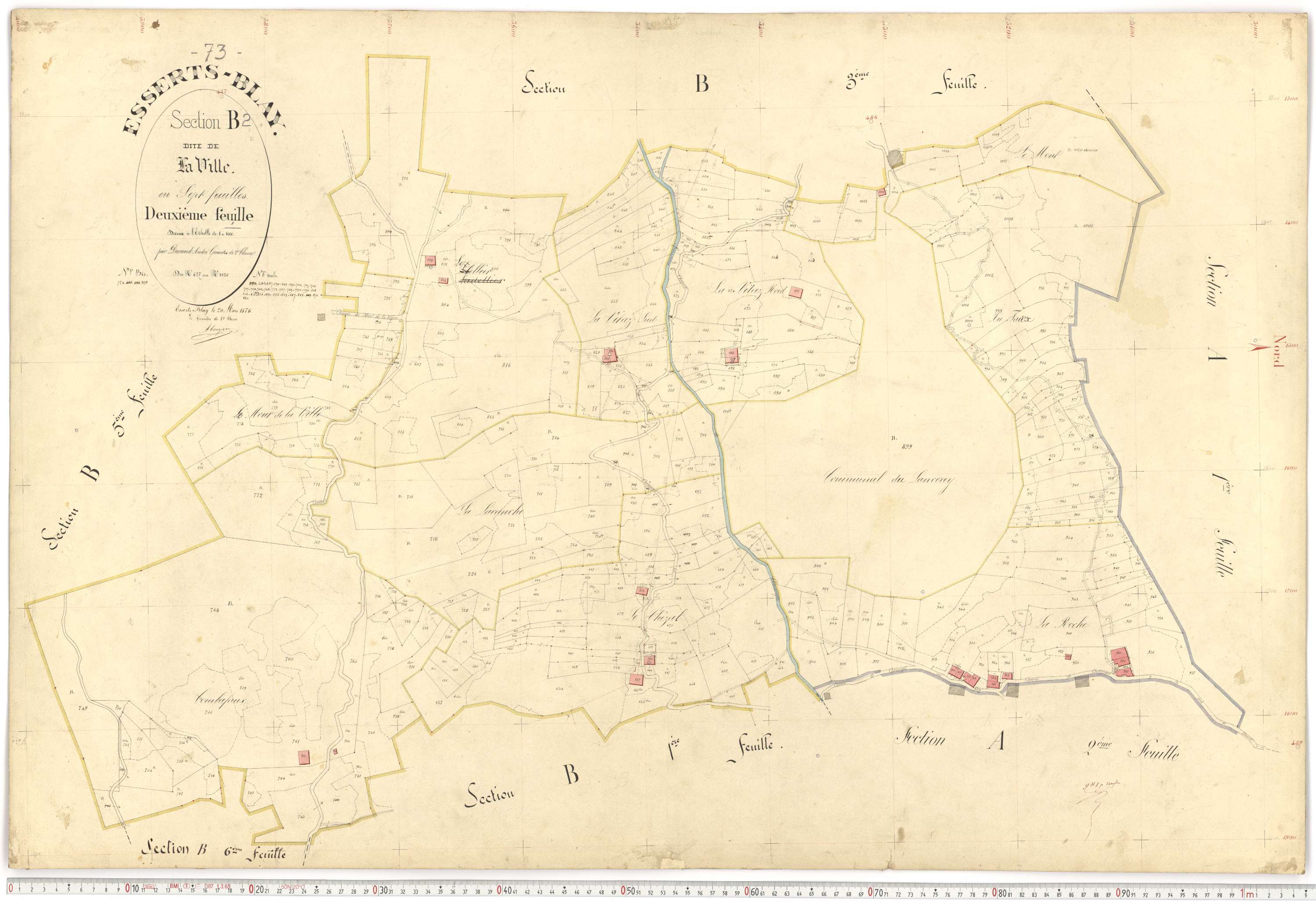 Esserts-Blay - Plans cadastraux du premier cadastre français.