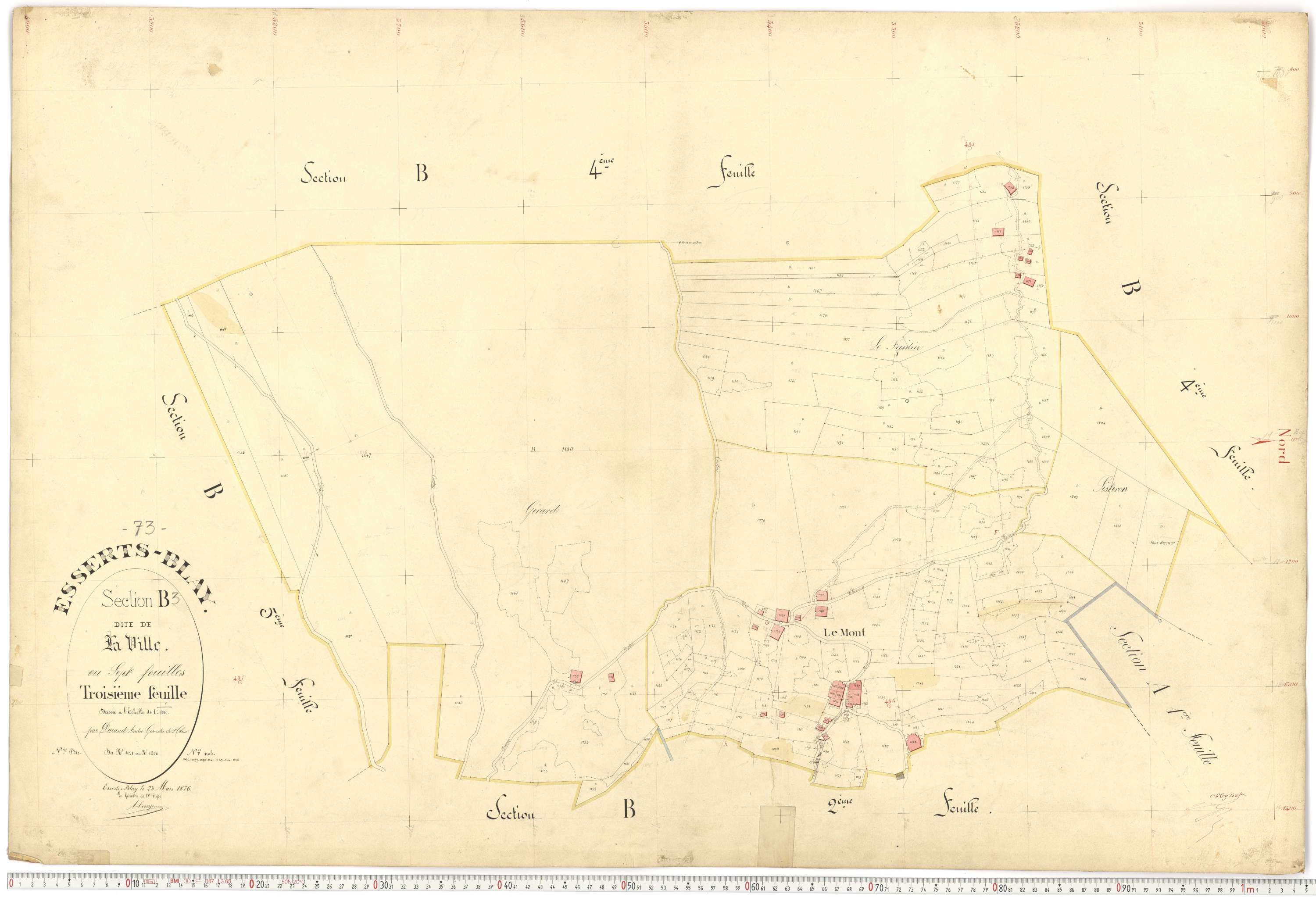 Esserts-Blay - Plans cadastraux du premier cadastre français.