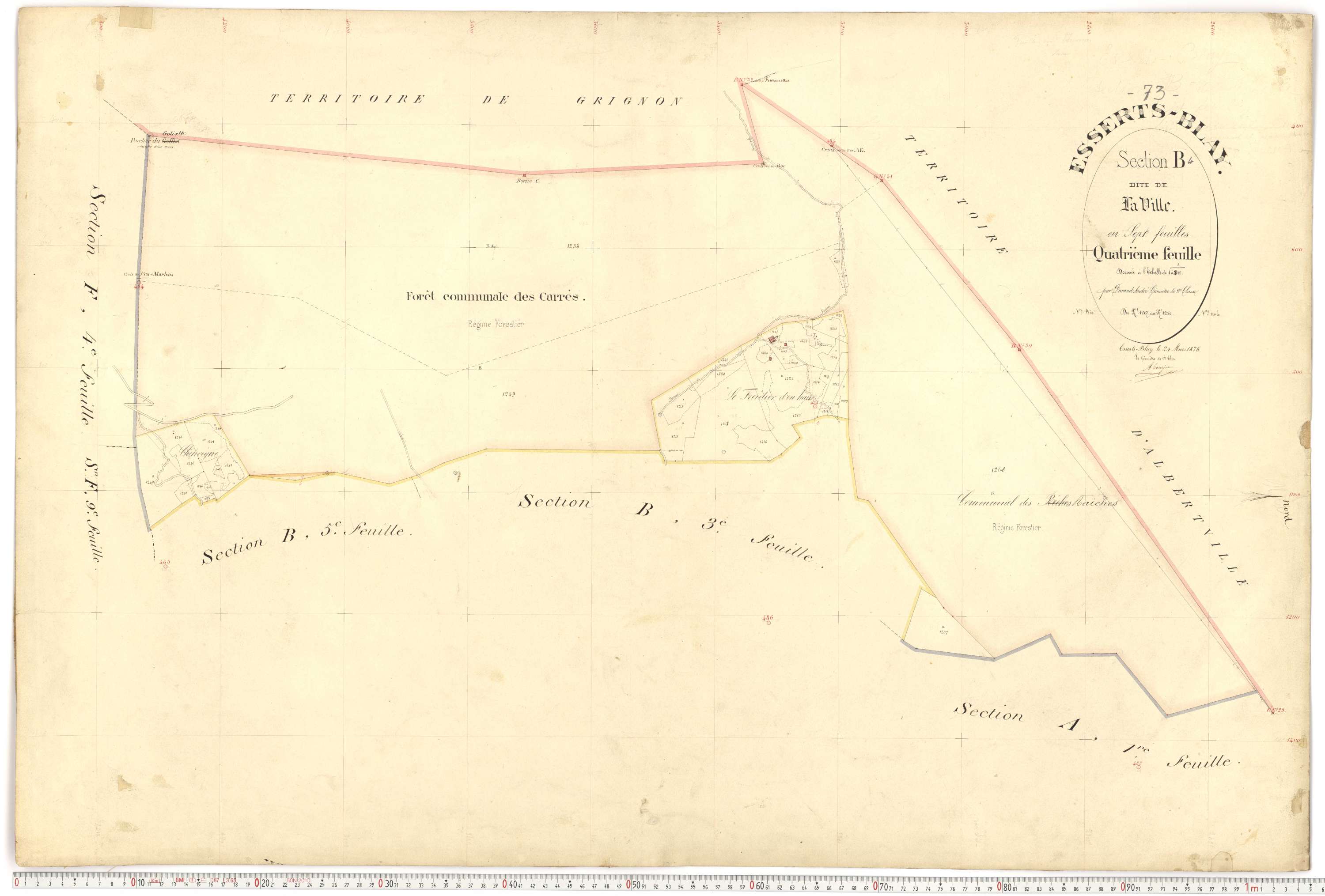 Esserts-Blay - Plans cadastraux du premier cadastre français.