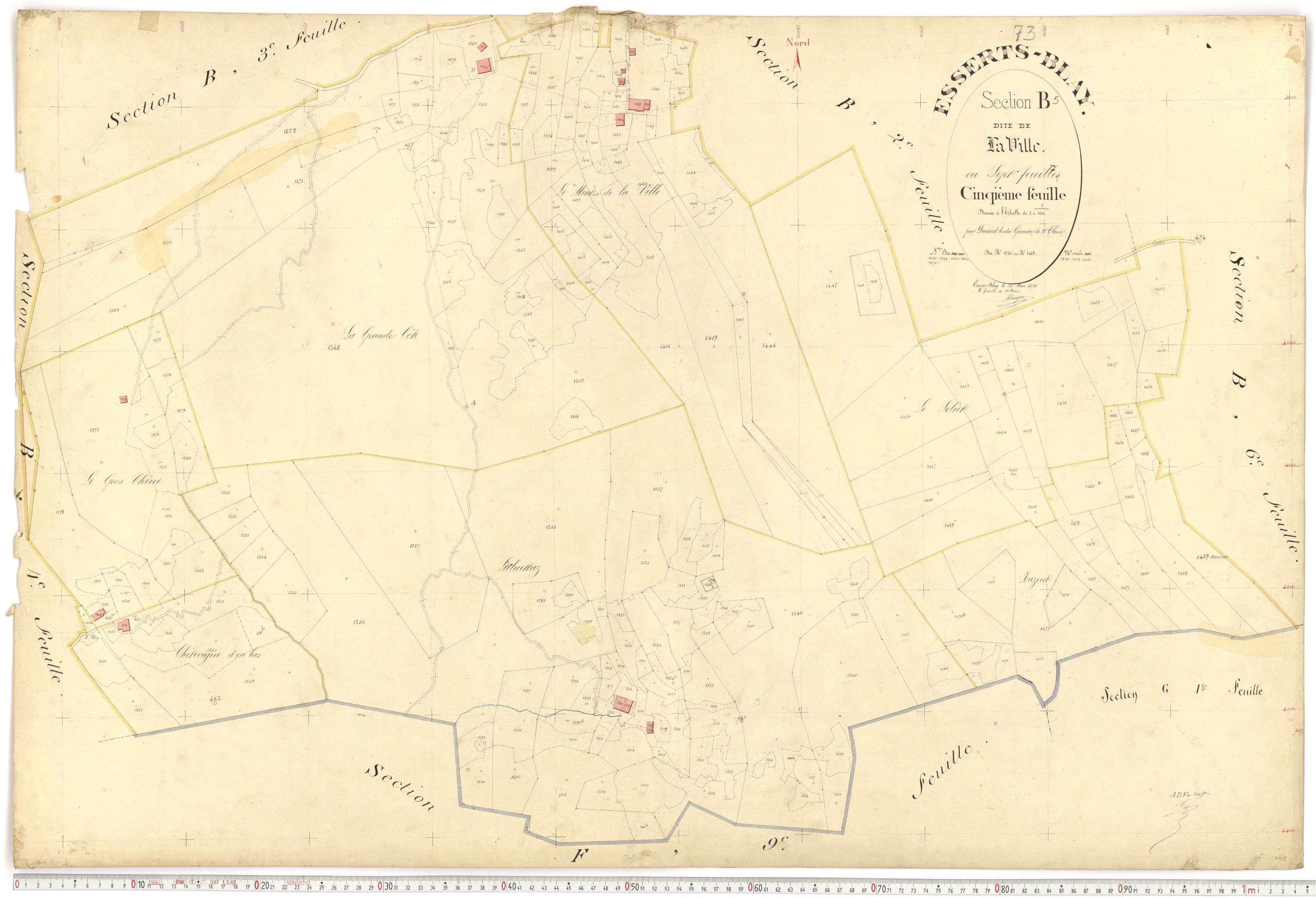 Esserts-Blay - Plans cadastraux du premier cadastre français.