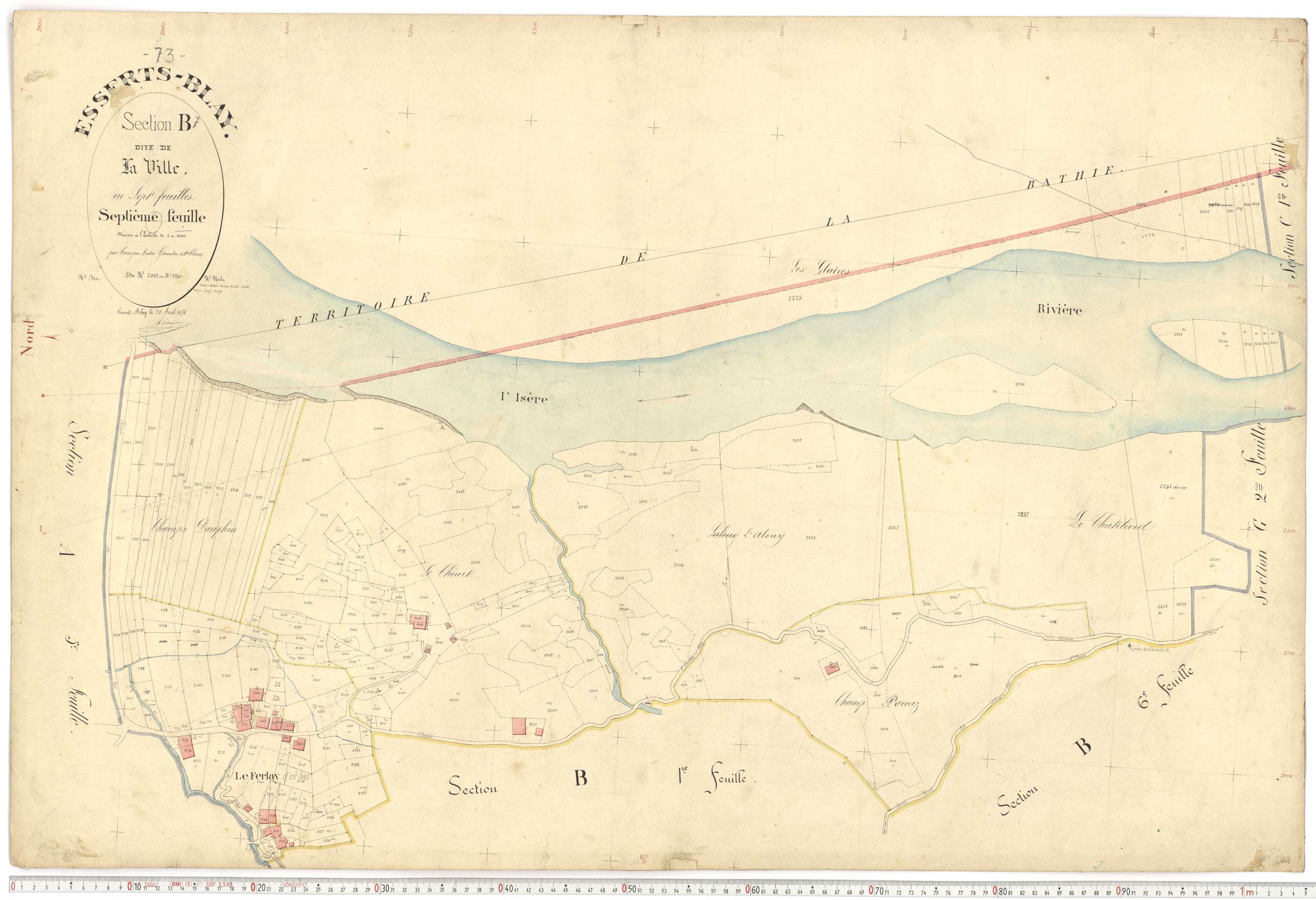 Esserts-Blay - Plans cadastraux du premier cadastre français.