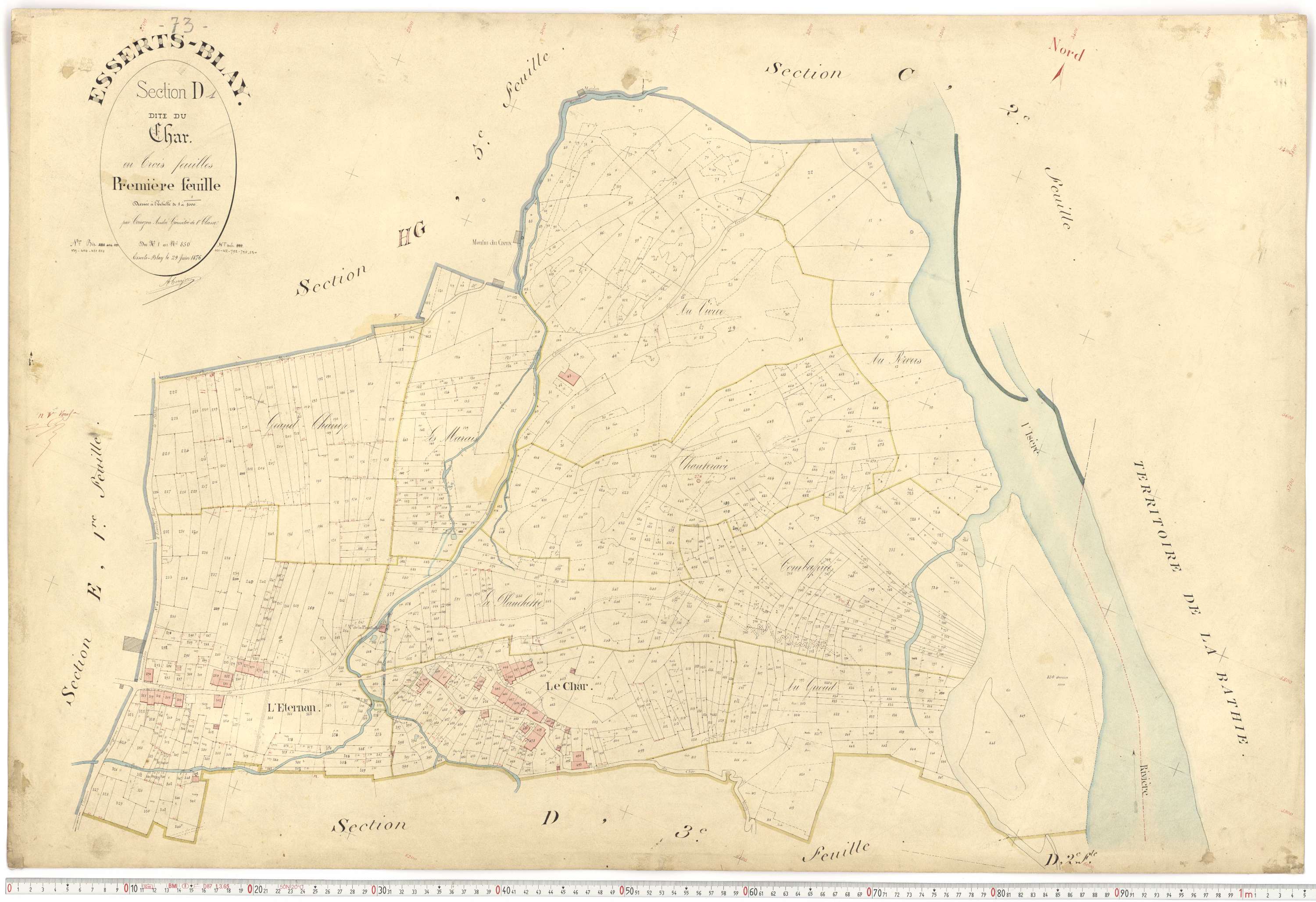 Esserts-Blay - Plans cadastraux du premier cadastre français.