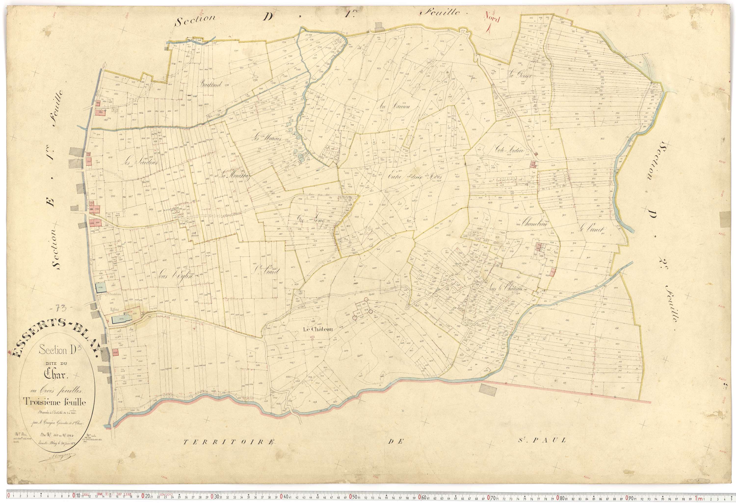 Esserts-Blay - Plans cadastraux du premier cadastre français.