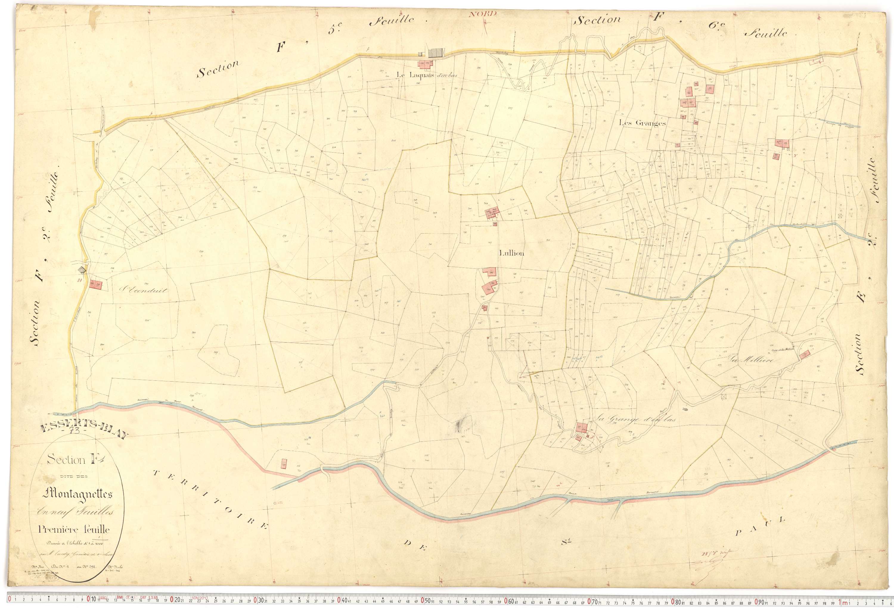 Esserts-Blay - Plans cadastraux du premier cadastre français.