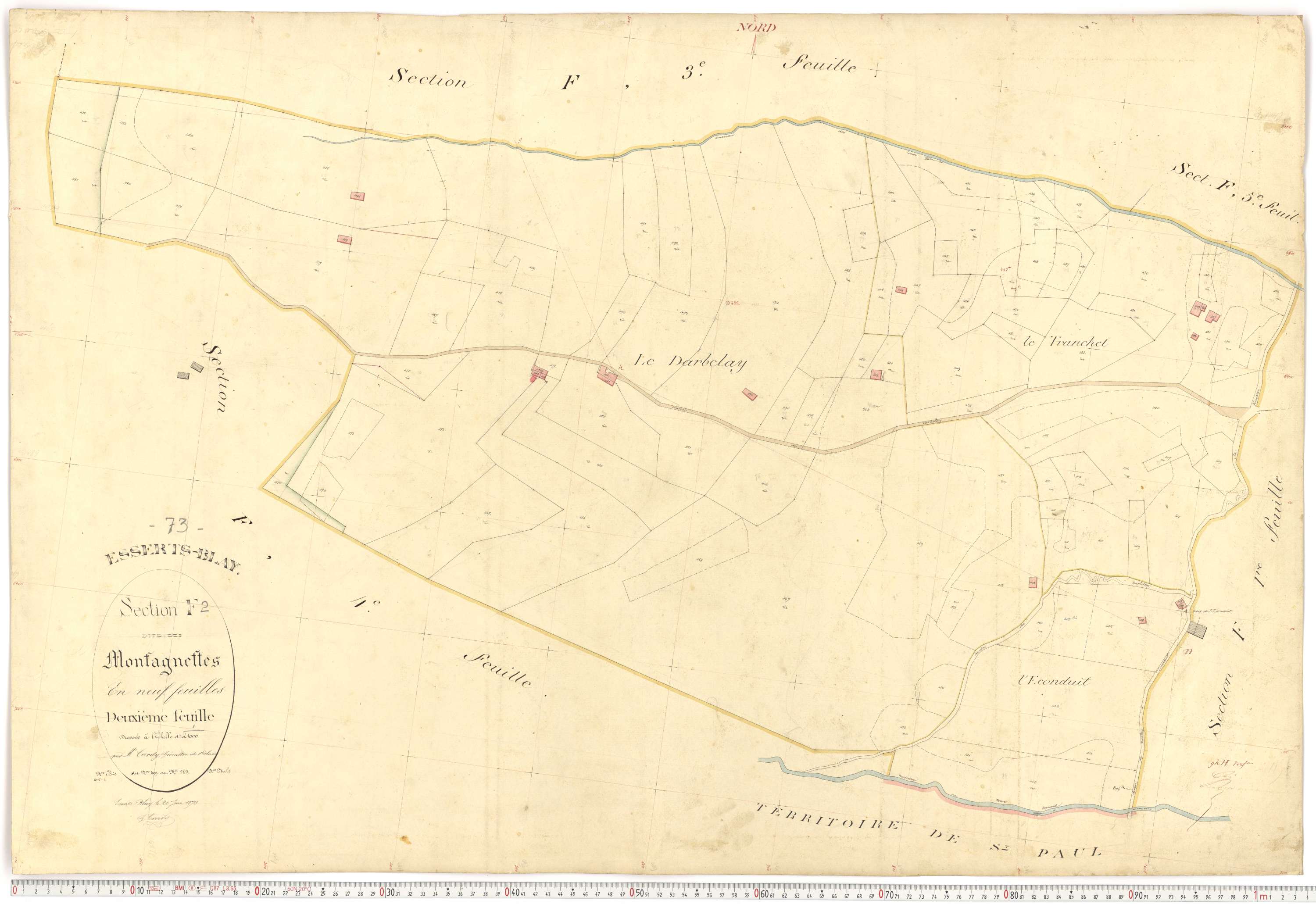 Esserts-Blay - Plans cadastraux du premier cadastre français.