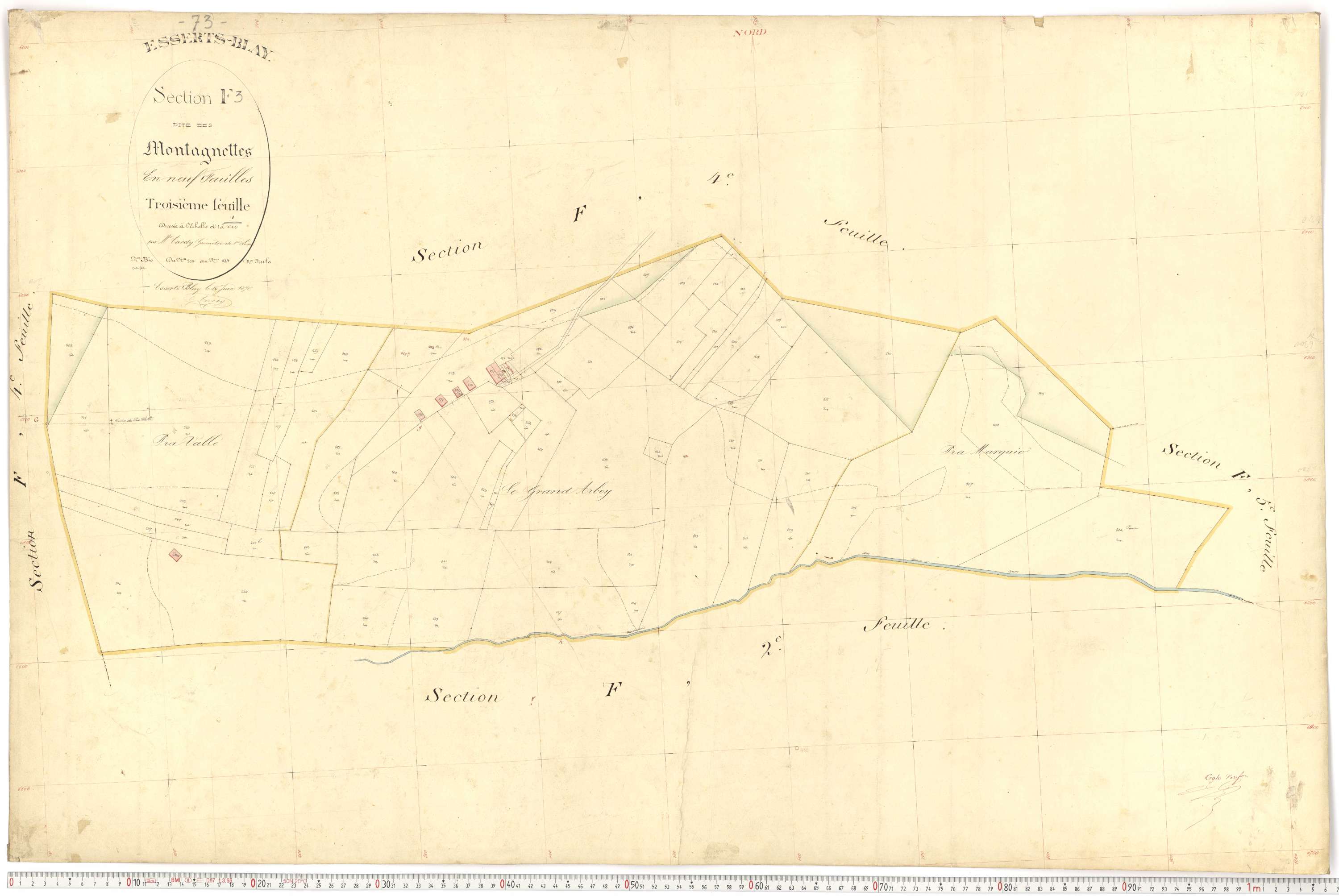 Esserts-Blay - Plans cadastraux du premier cadastre français.