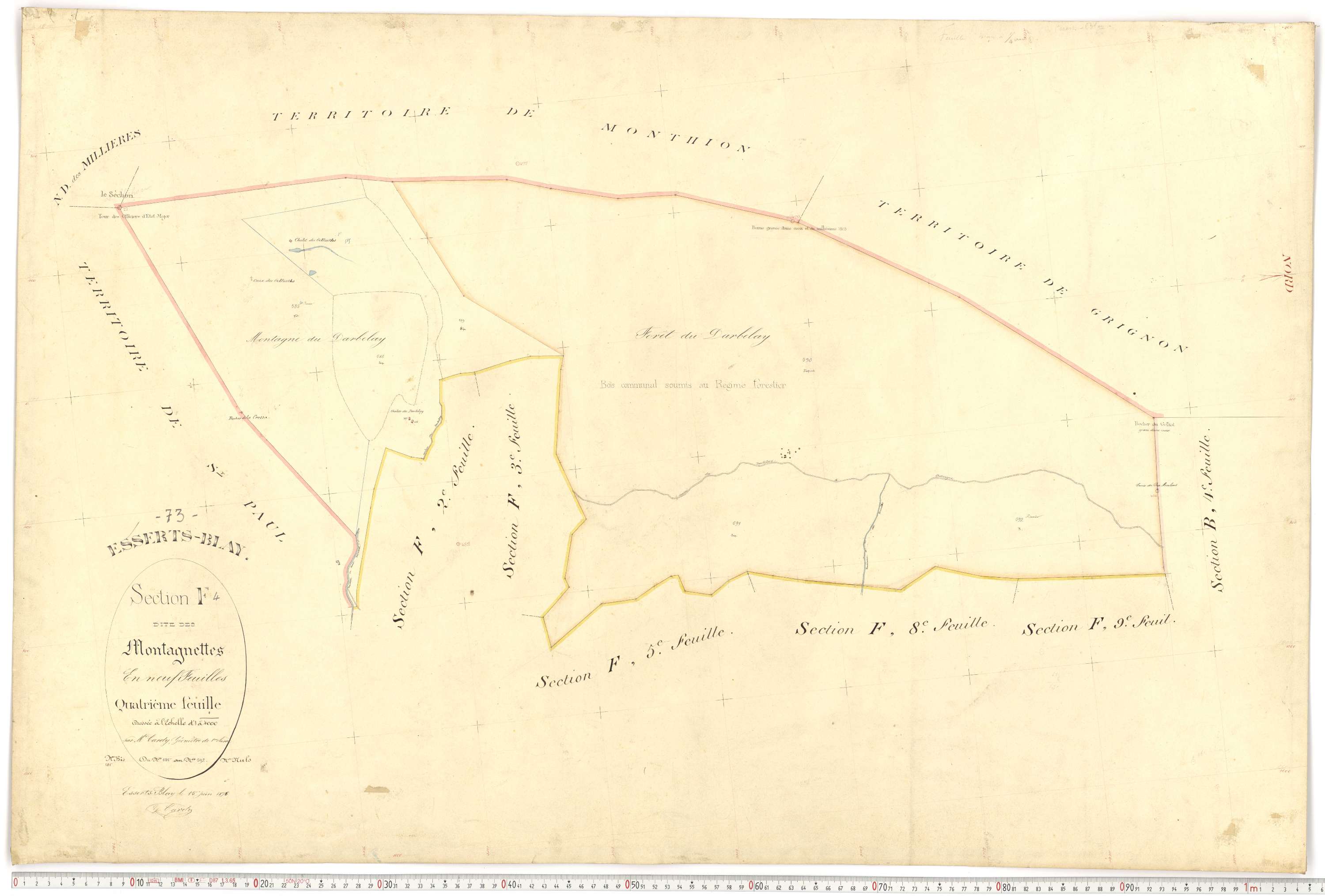 Esserts-Blay - Plans cadastraux du premier cadastre français.