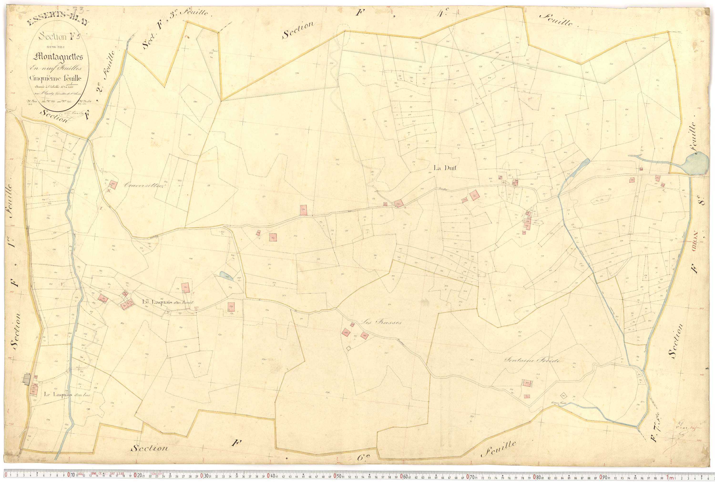 Esserts-Blay - Plans cadastraux du premier cadastre français.