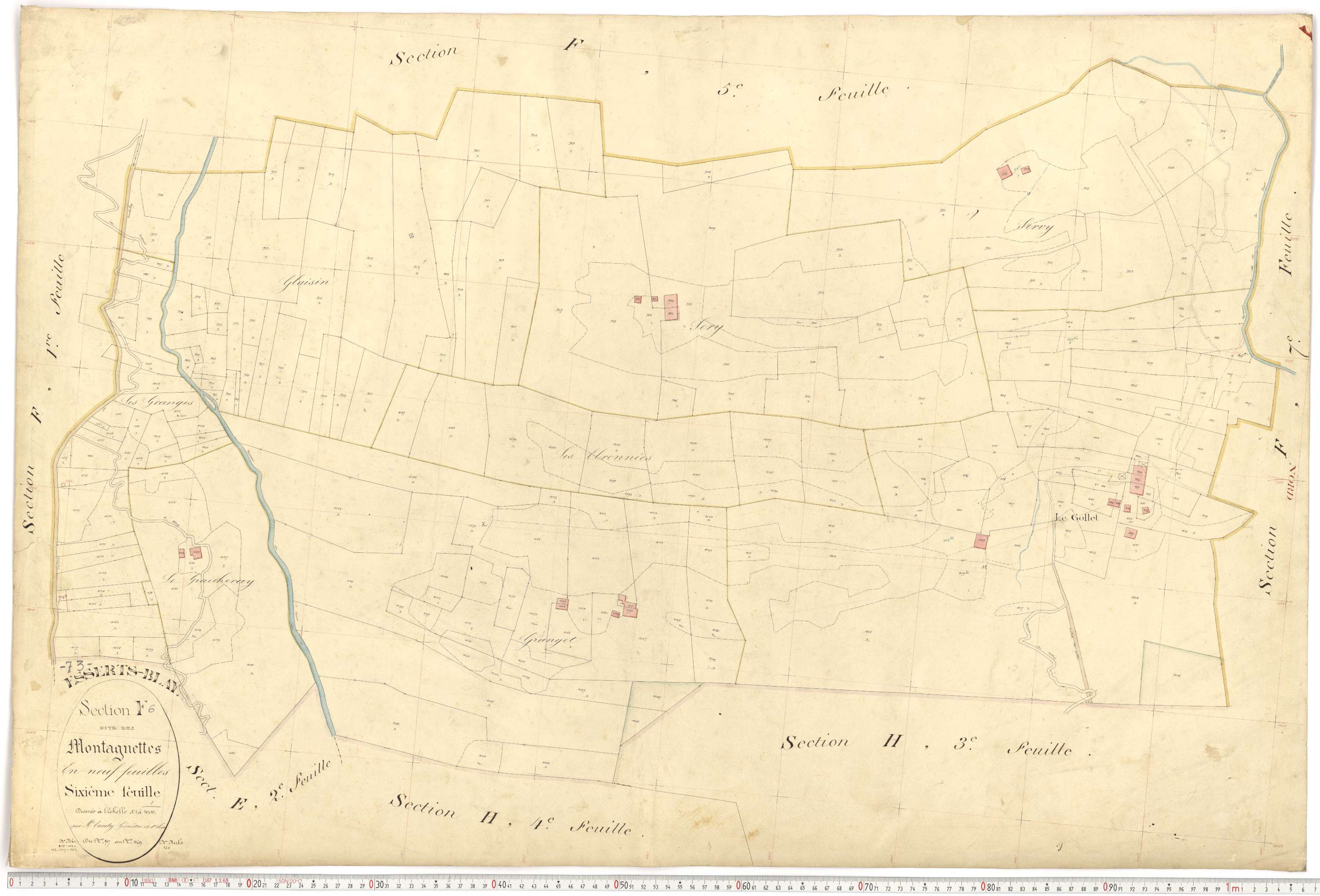 Esserts-Blay - Plans cadastraux du premier cadastre français.