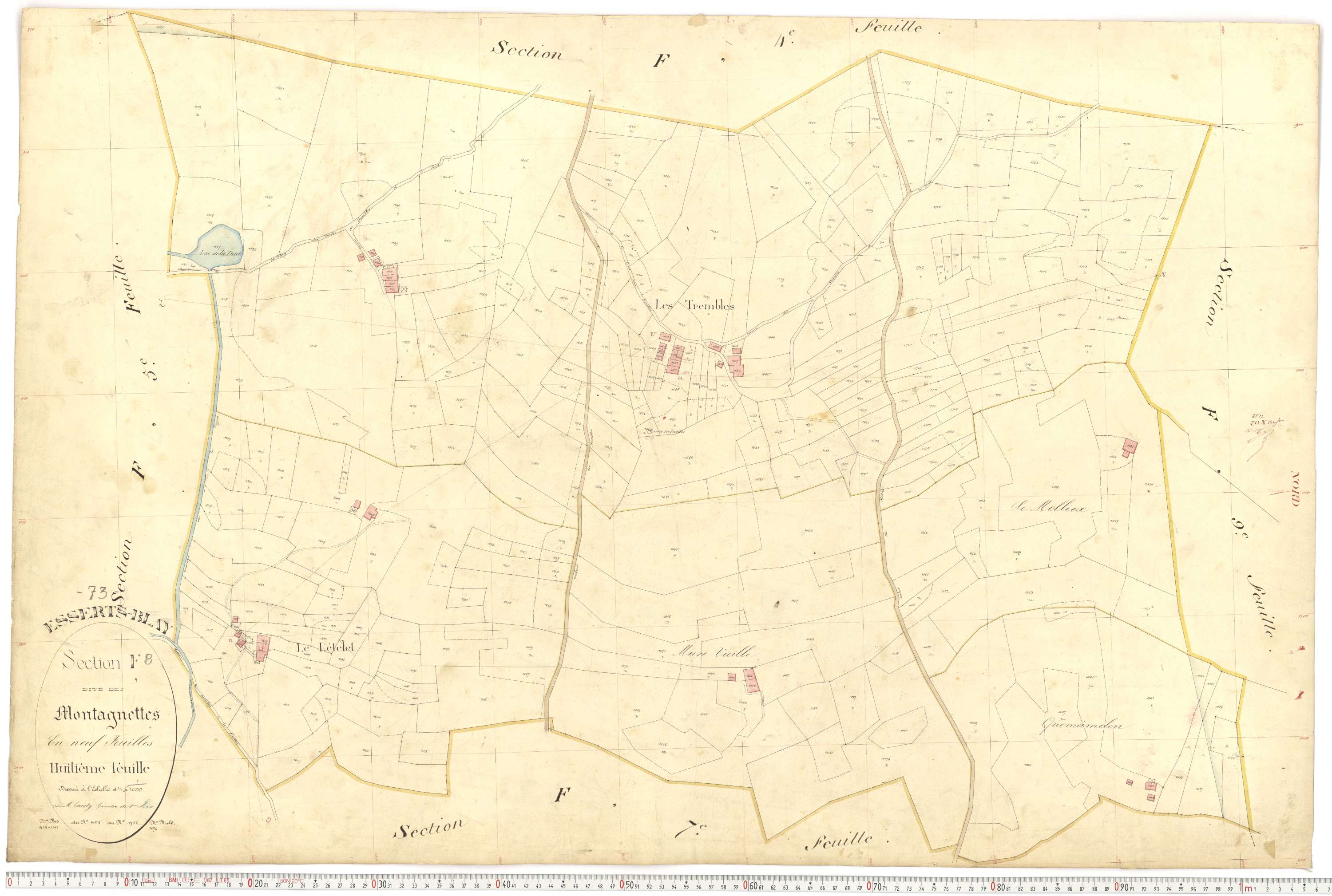 Esserts-Blay - Plans cadastraux du premier cadastre français.