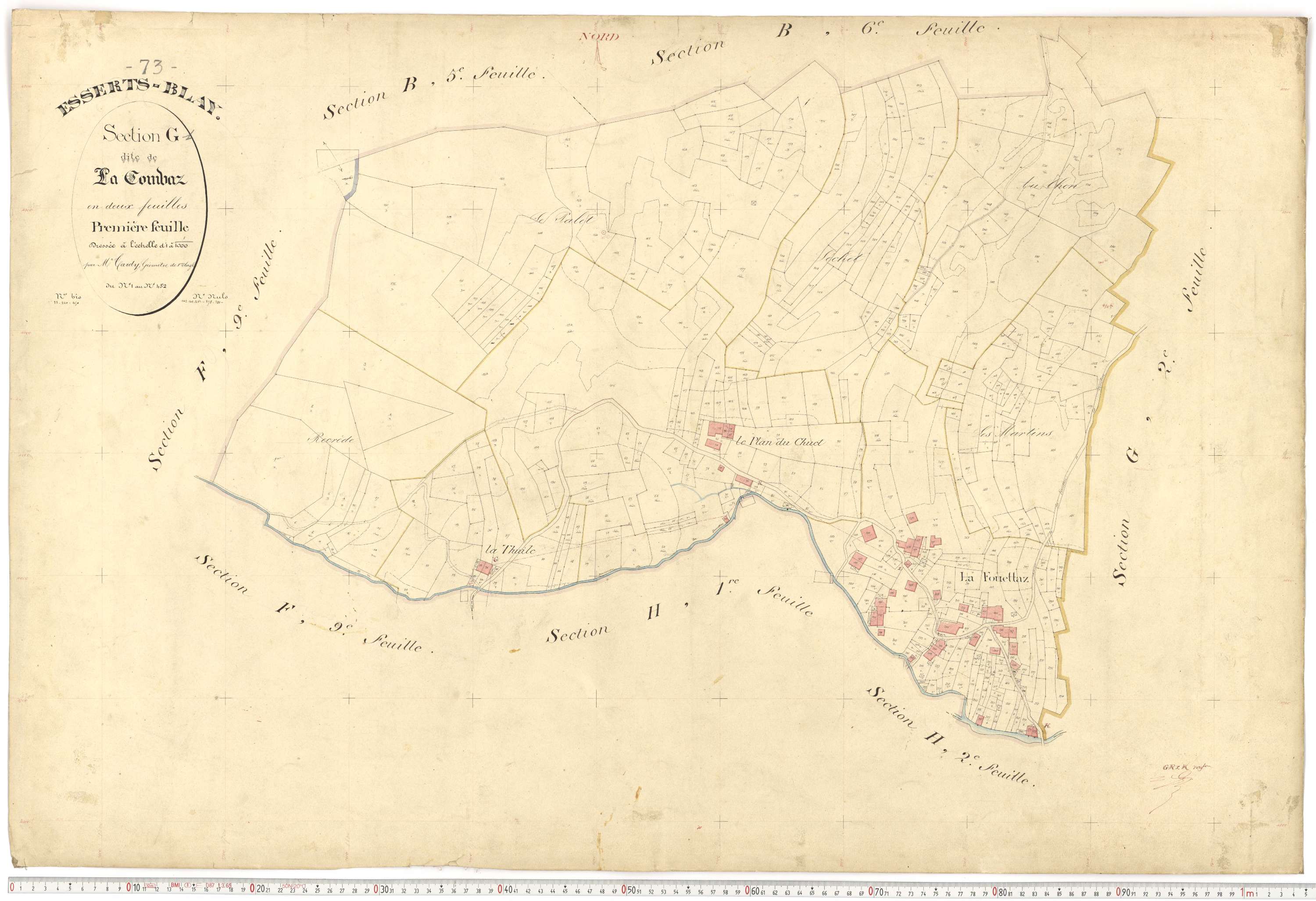 Esserts-Blay - Plans cadastraux du premier cadastre français.