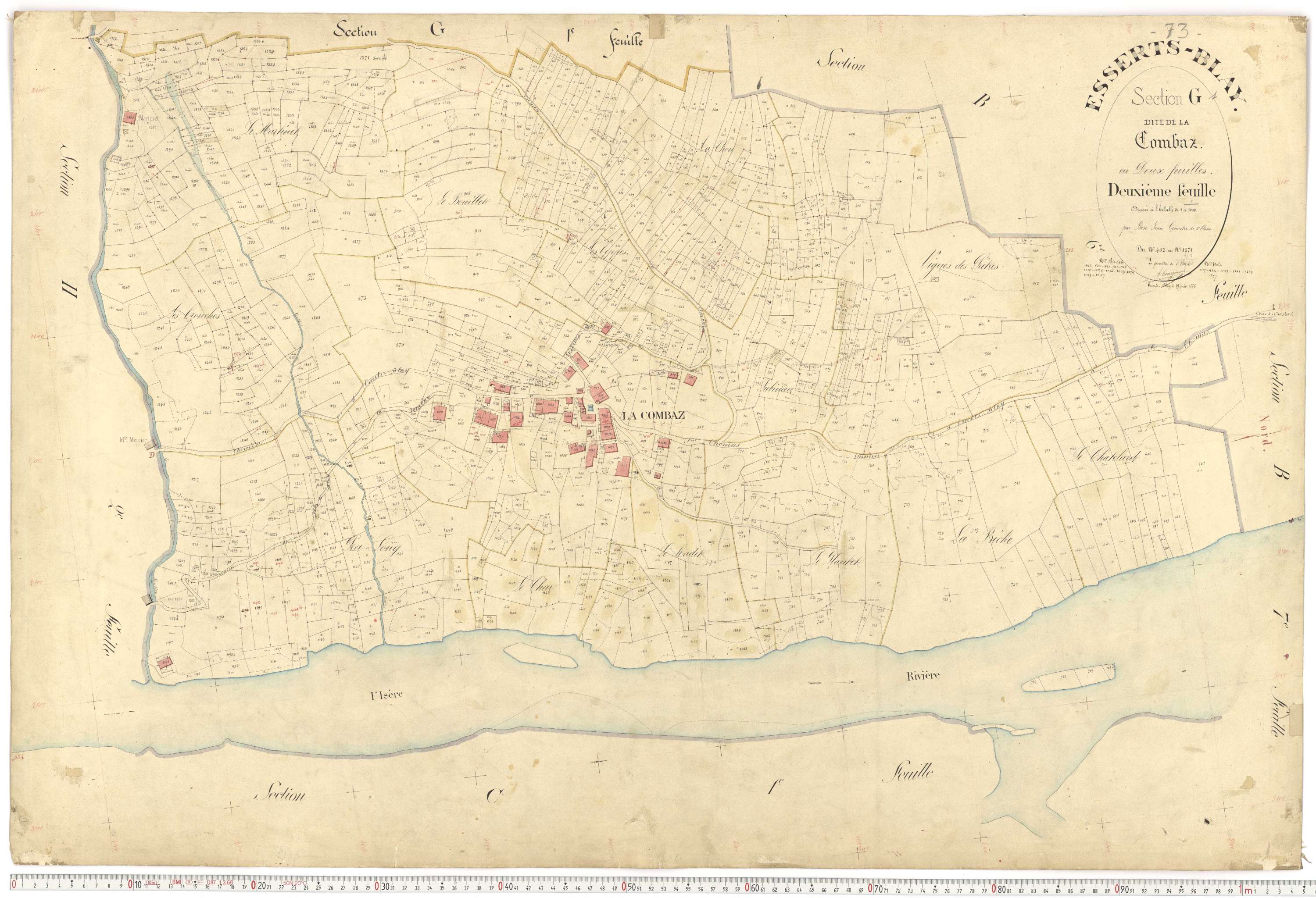 Esserts-Blay - Plans cadastraux du premier cadastre français.