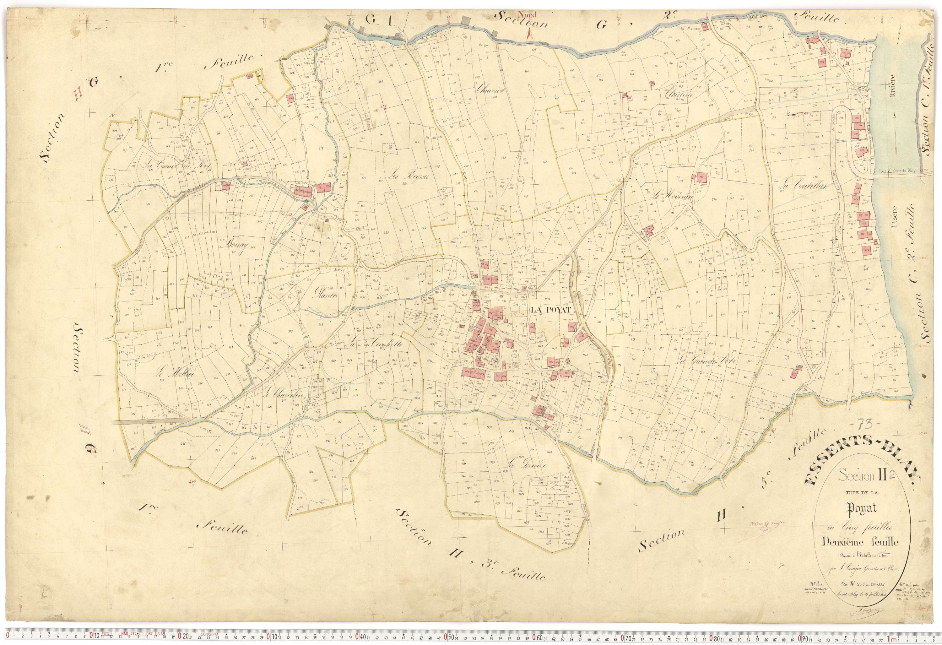 Esserts-Blay - Plans cadastraux du premier cadastre français.