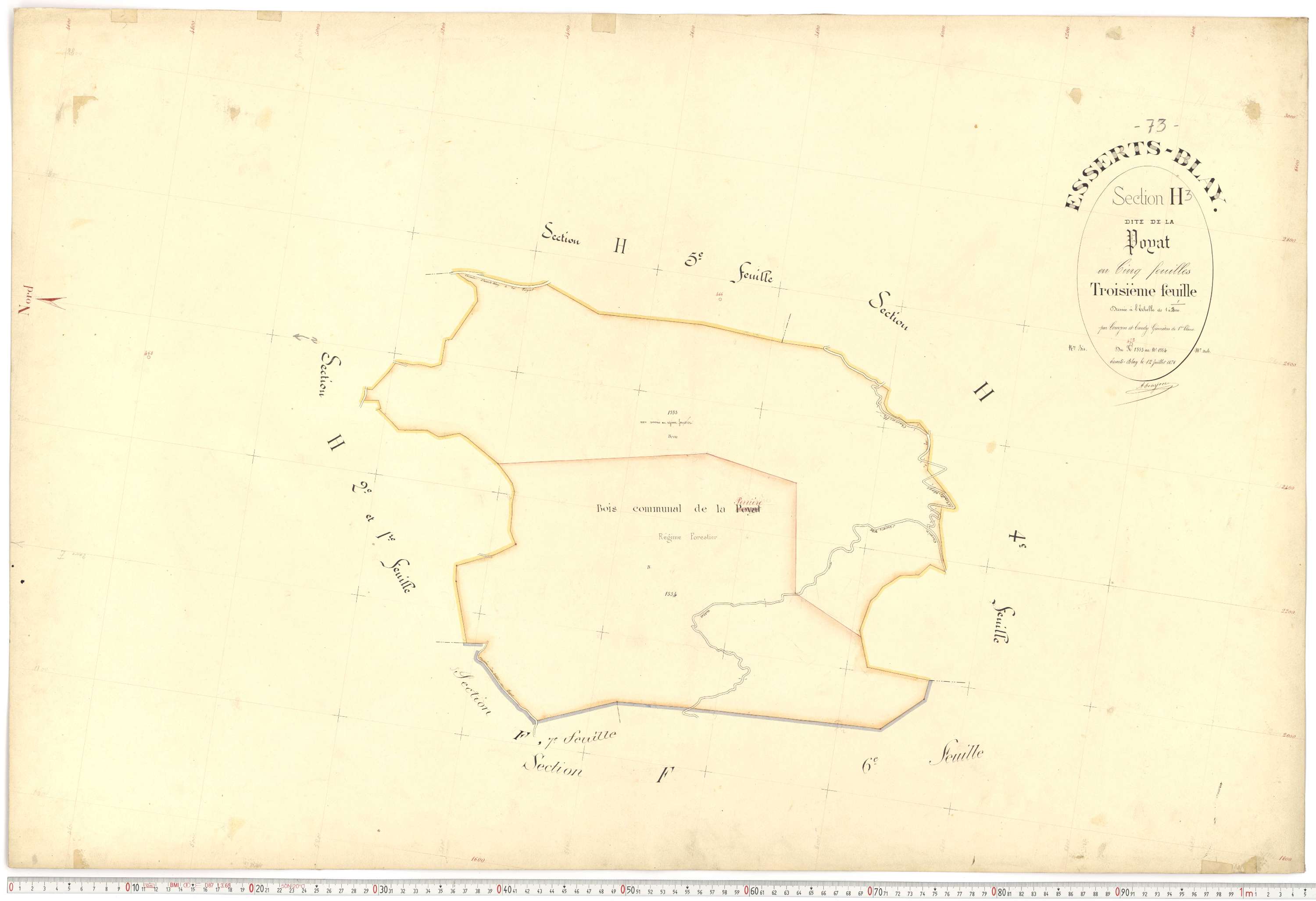 Esserts-Blay - Plans cadastraux du premier cadastre français.