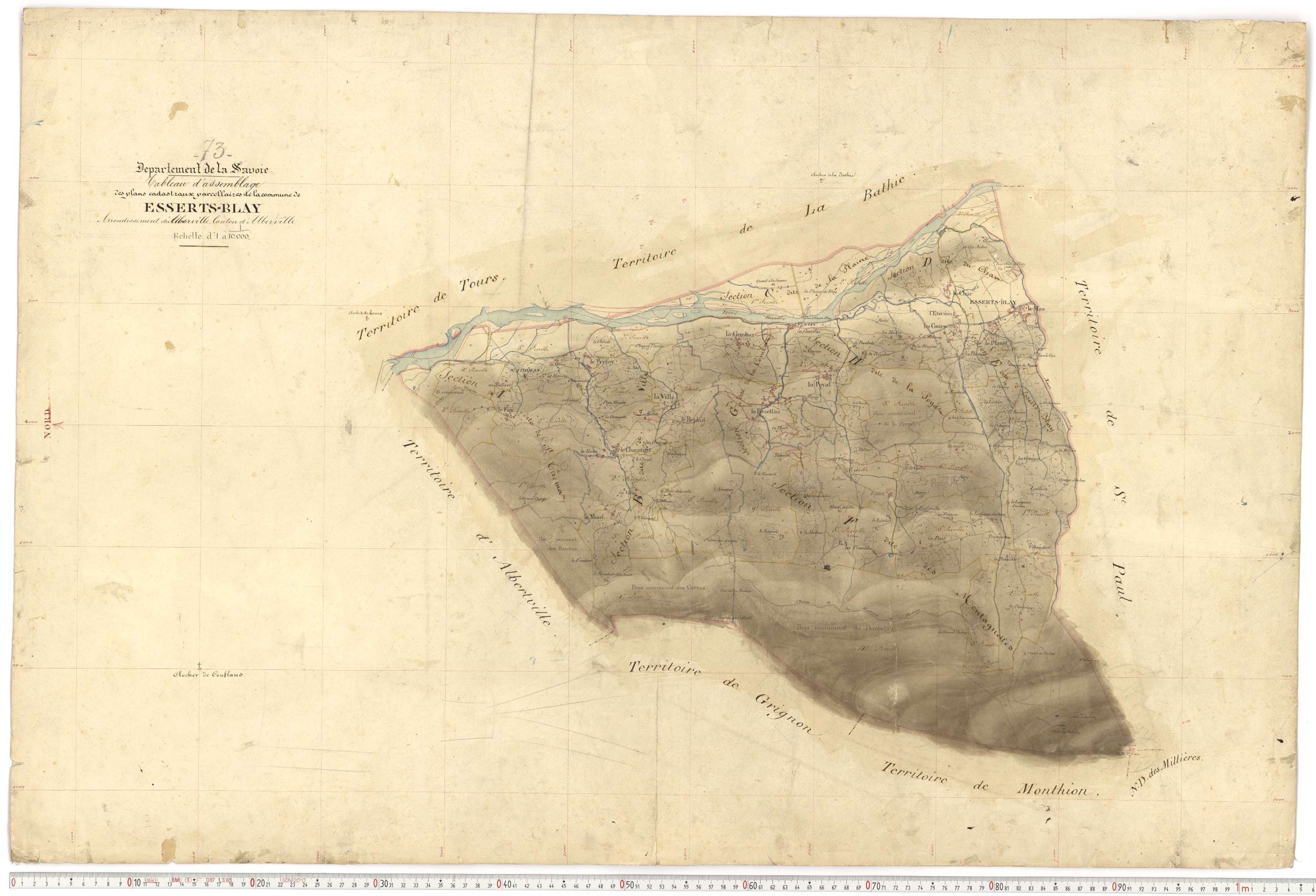 Esserts-Blay - Plans cadastraux du premier cadastre français.