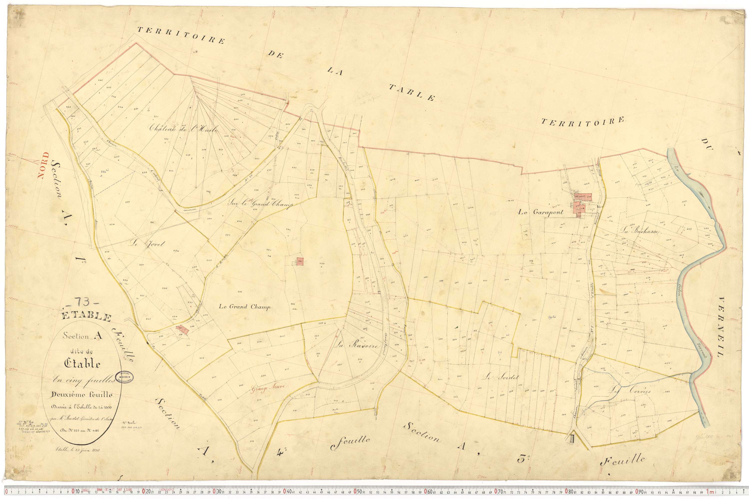 Étable - Cadastre français (1893).