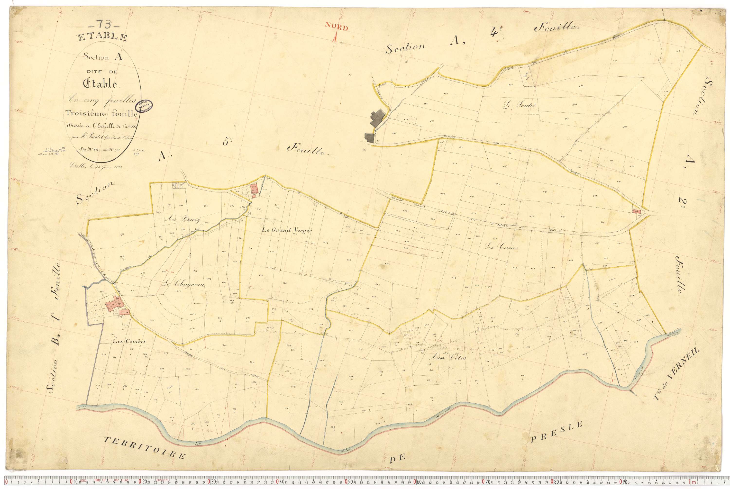 Étable - Cadastre français (1893).