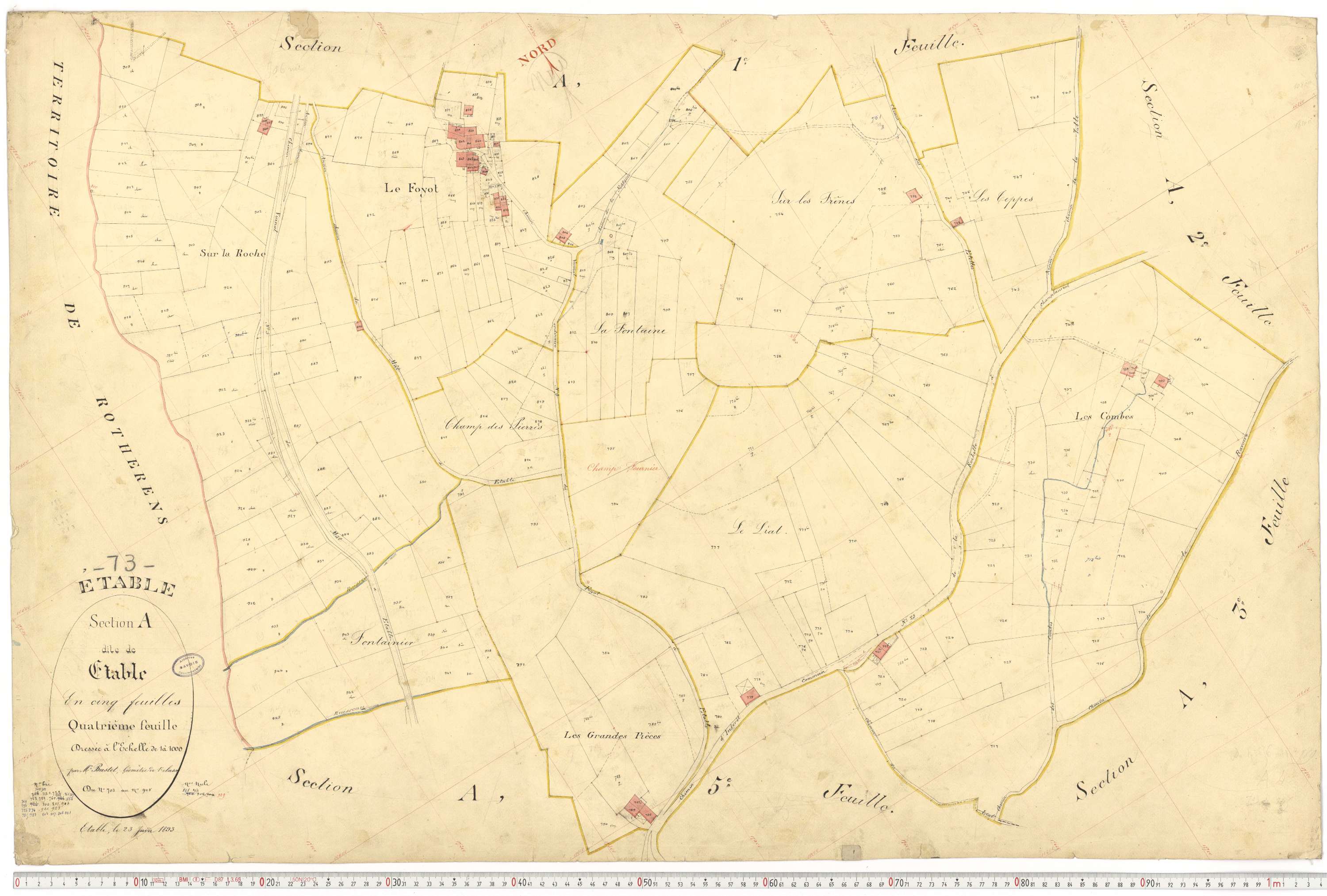 Étable - Cadastre français (1893).