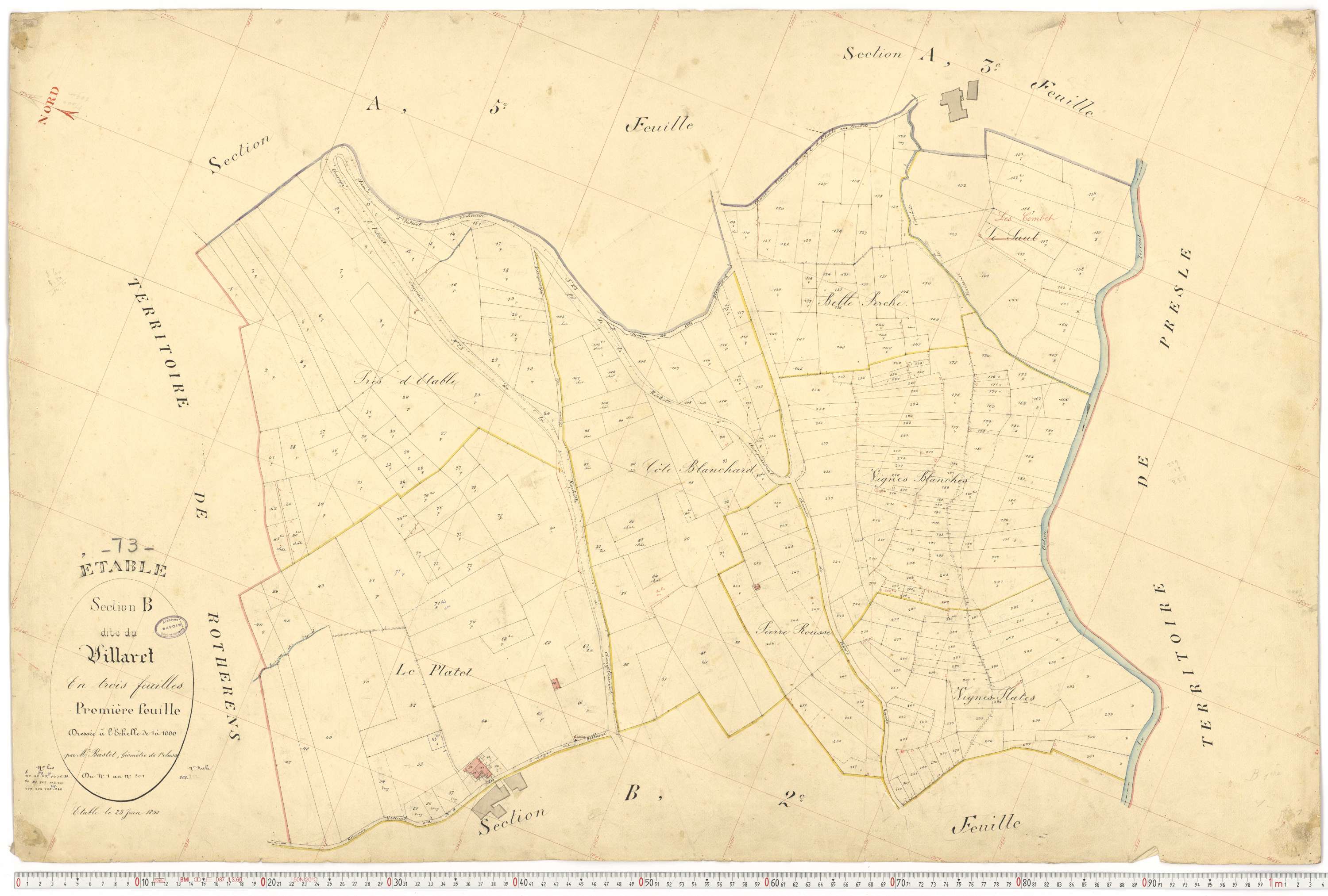 Étable - Cadastre français (1893).