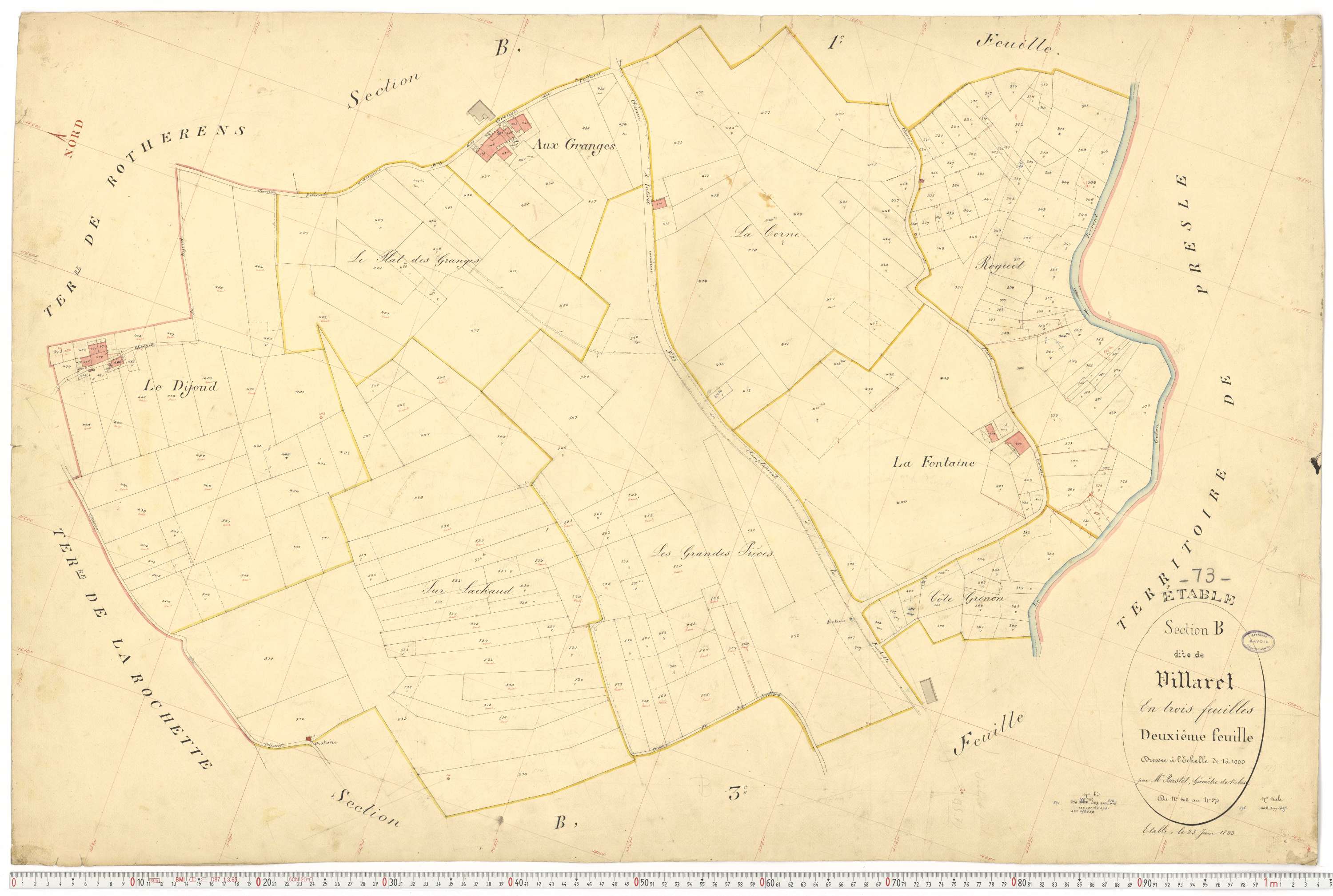 Étable - Cadastre français (1893).