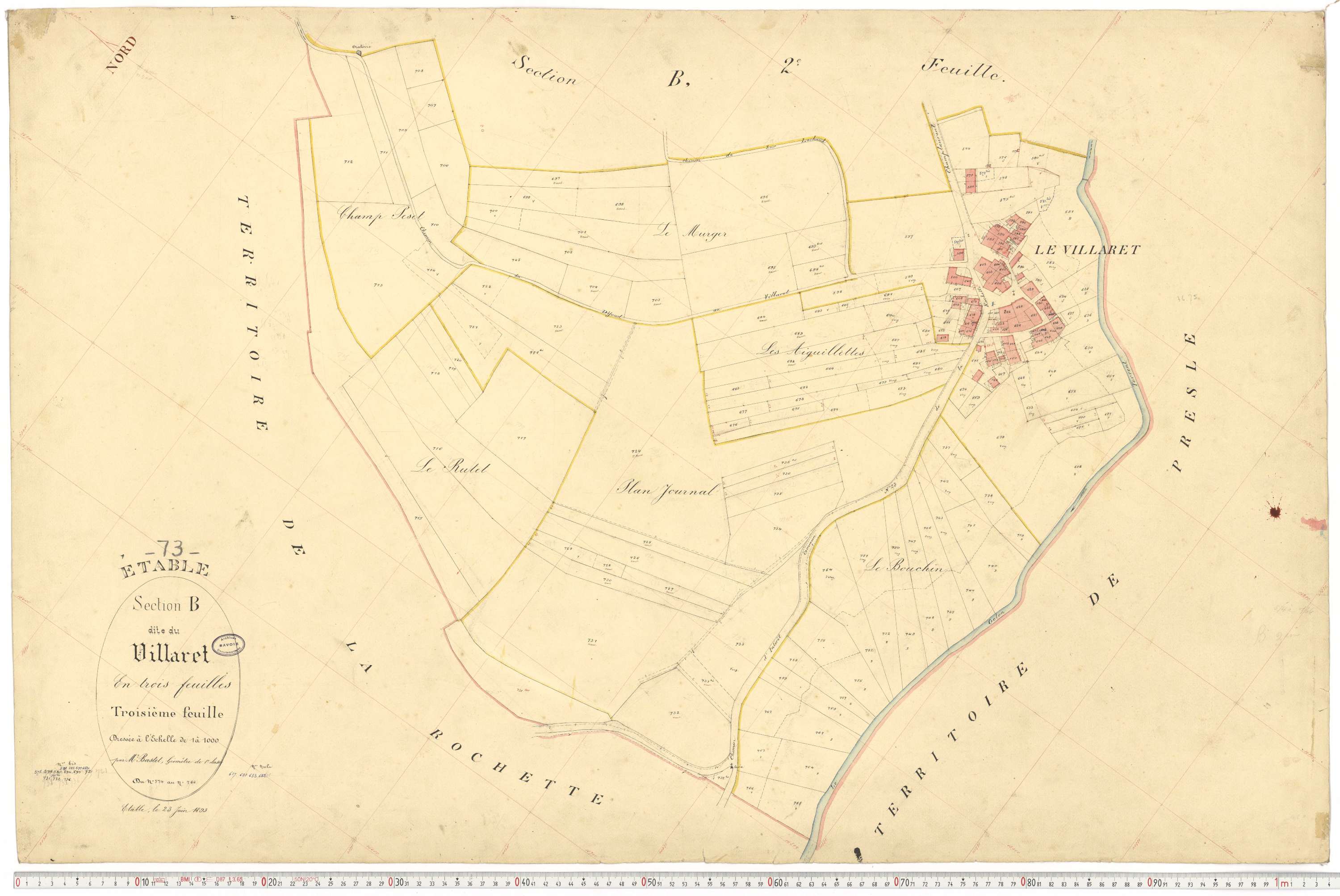 Étable - Cadastre français (1893).