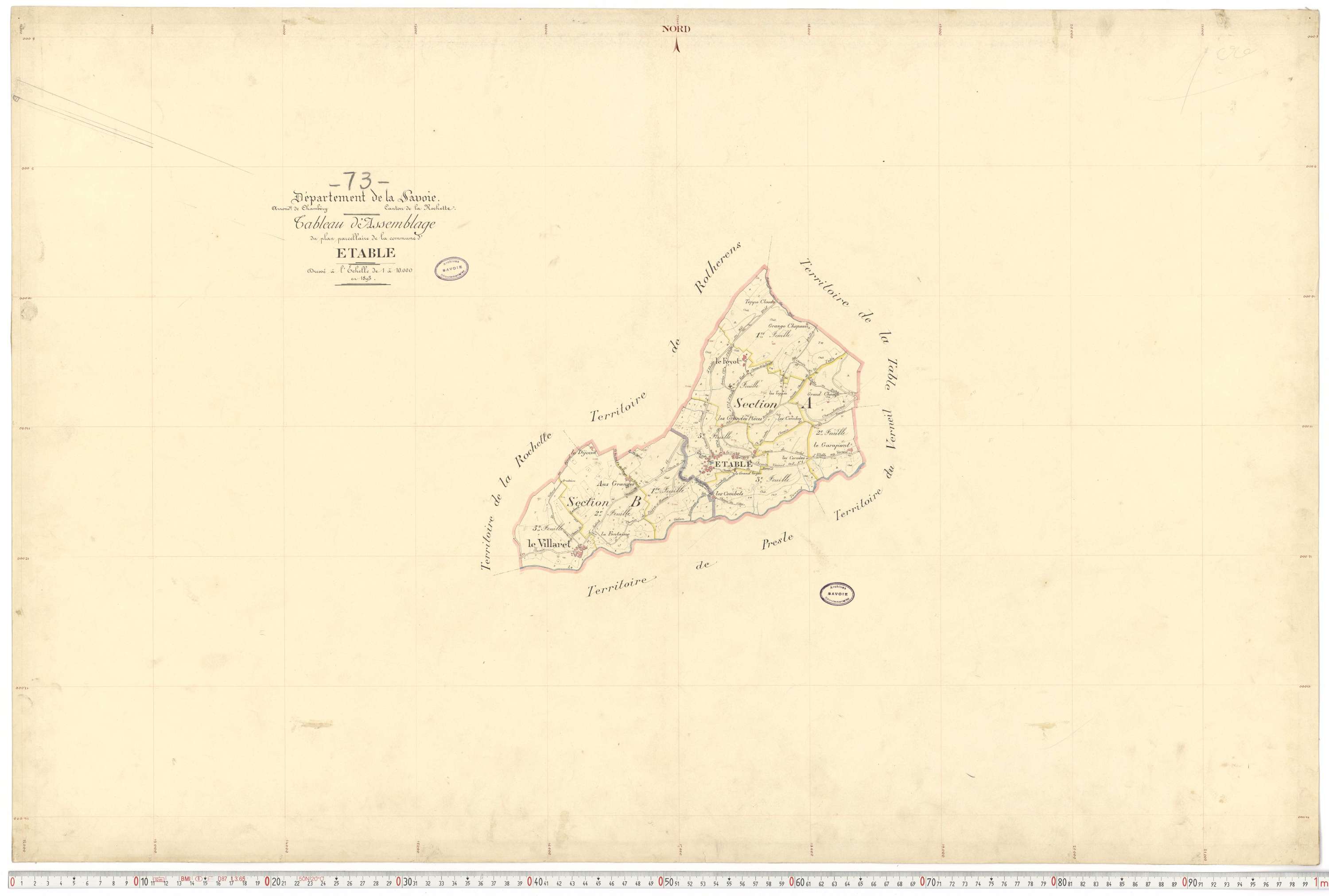 Étable - Cadastre français (1893).