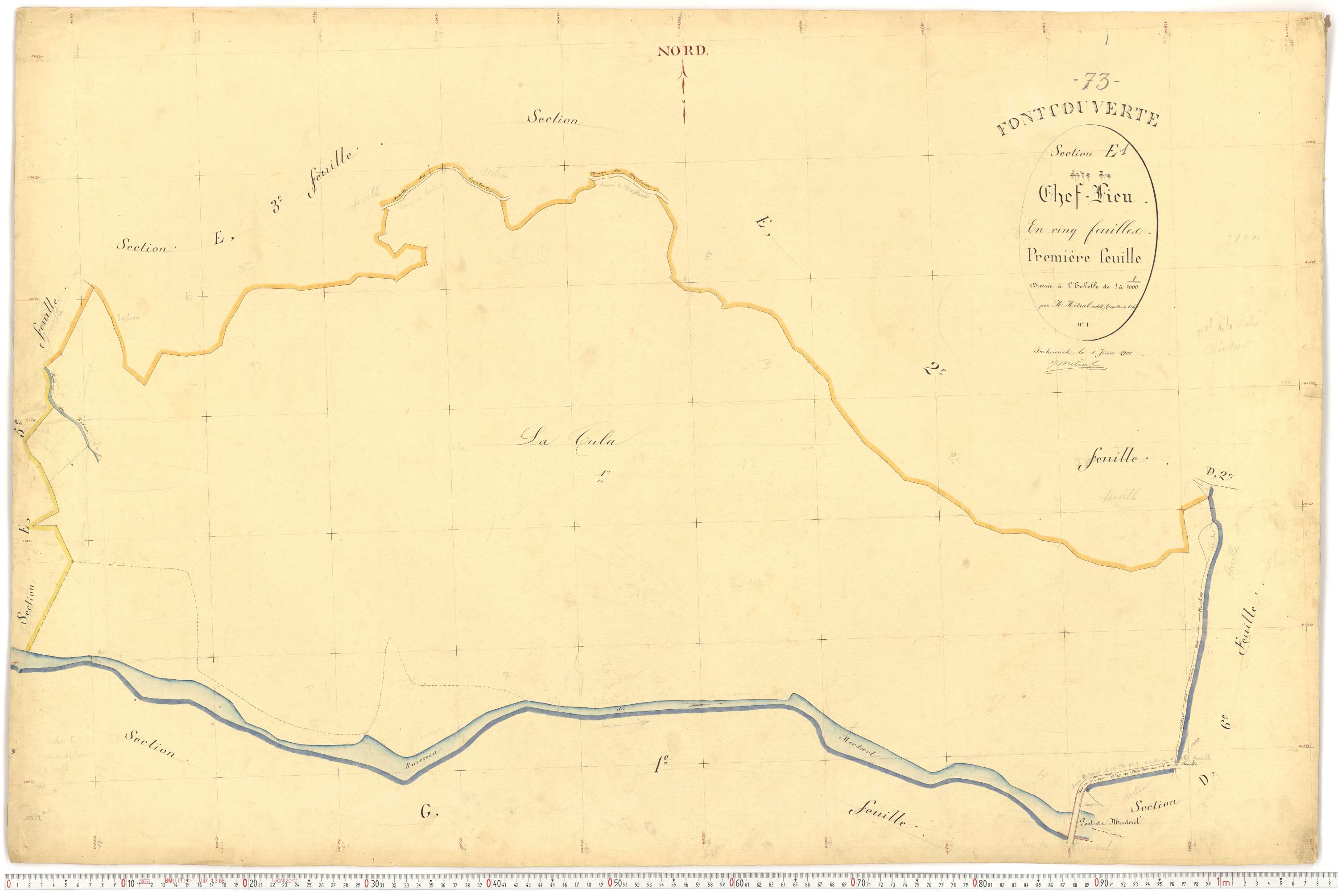 Fontcouverte-la-Toussuire - Plans cadastraux du premier cadastre français.