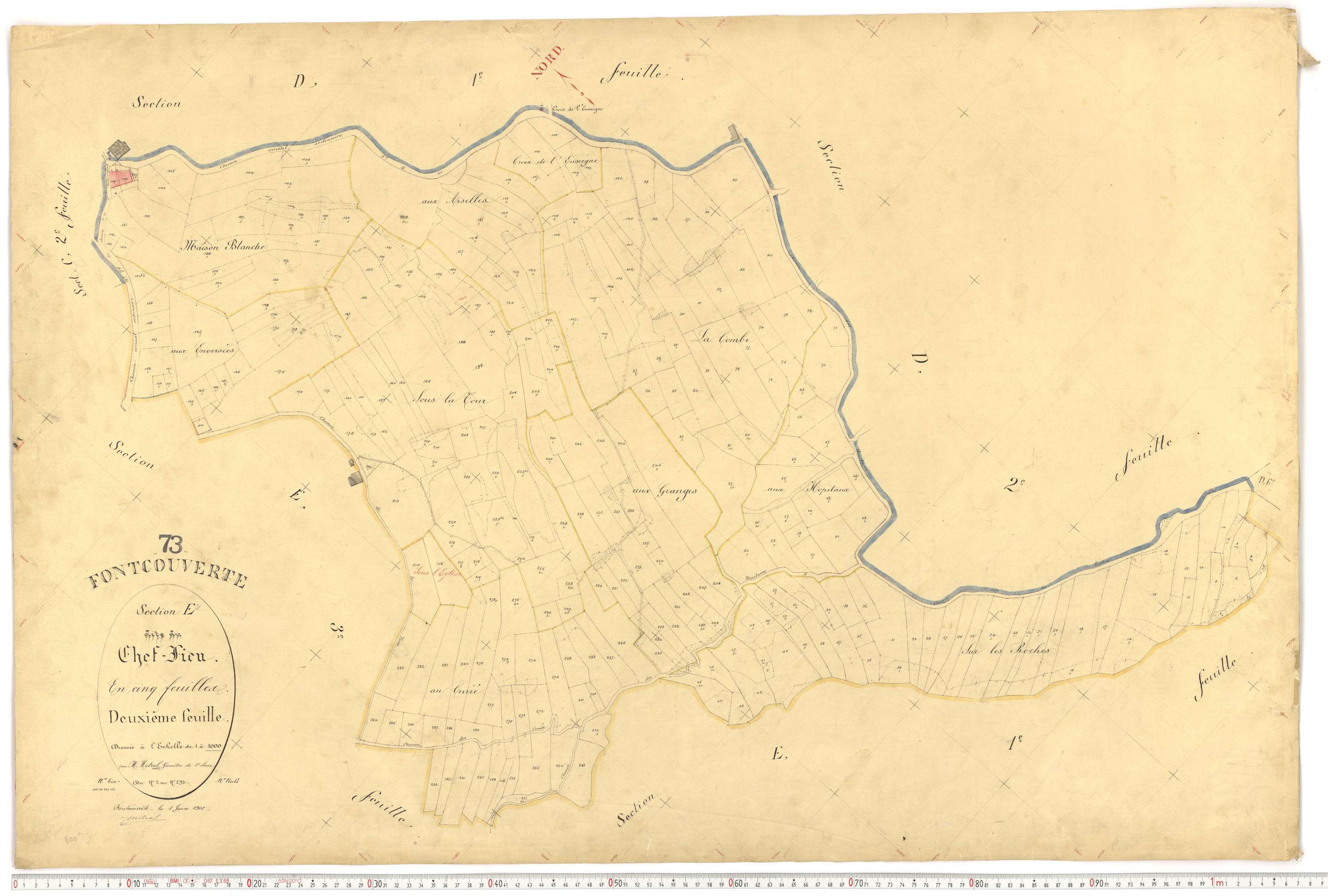 Fontcouverte-la-Toussuire - Plans cadastraux du premier cadastre français.