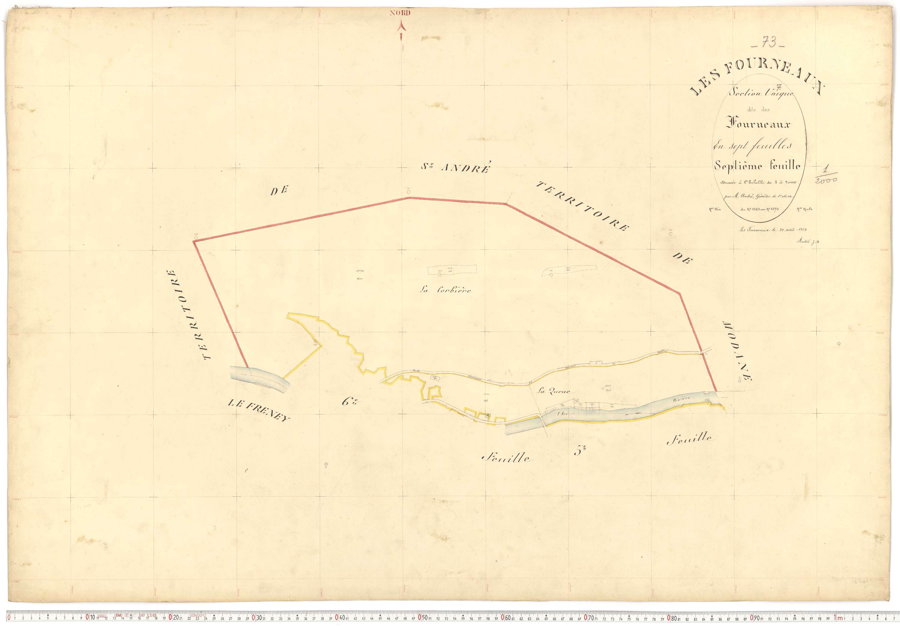 Fourneaux - Plans cadastraux du premier cadastre français.