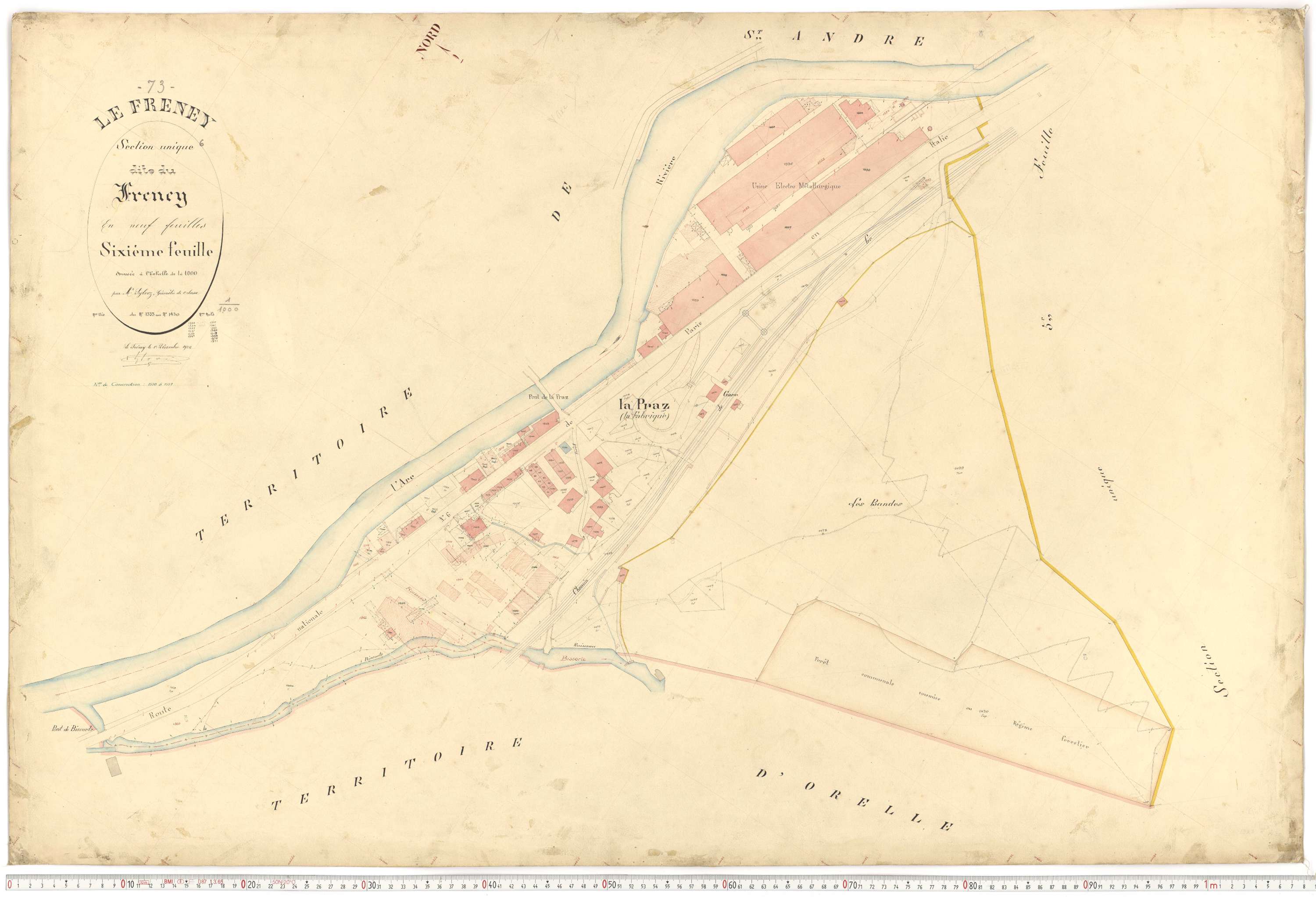 Freney - Plans cadastraux du premier cadastre français.