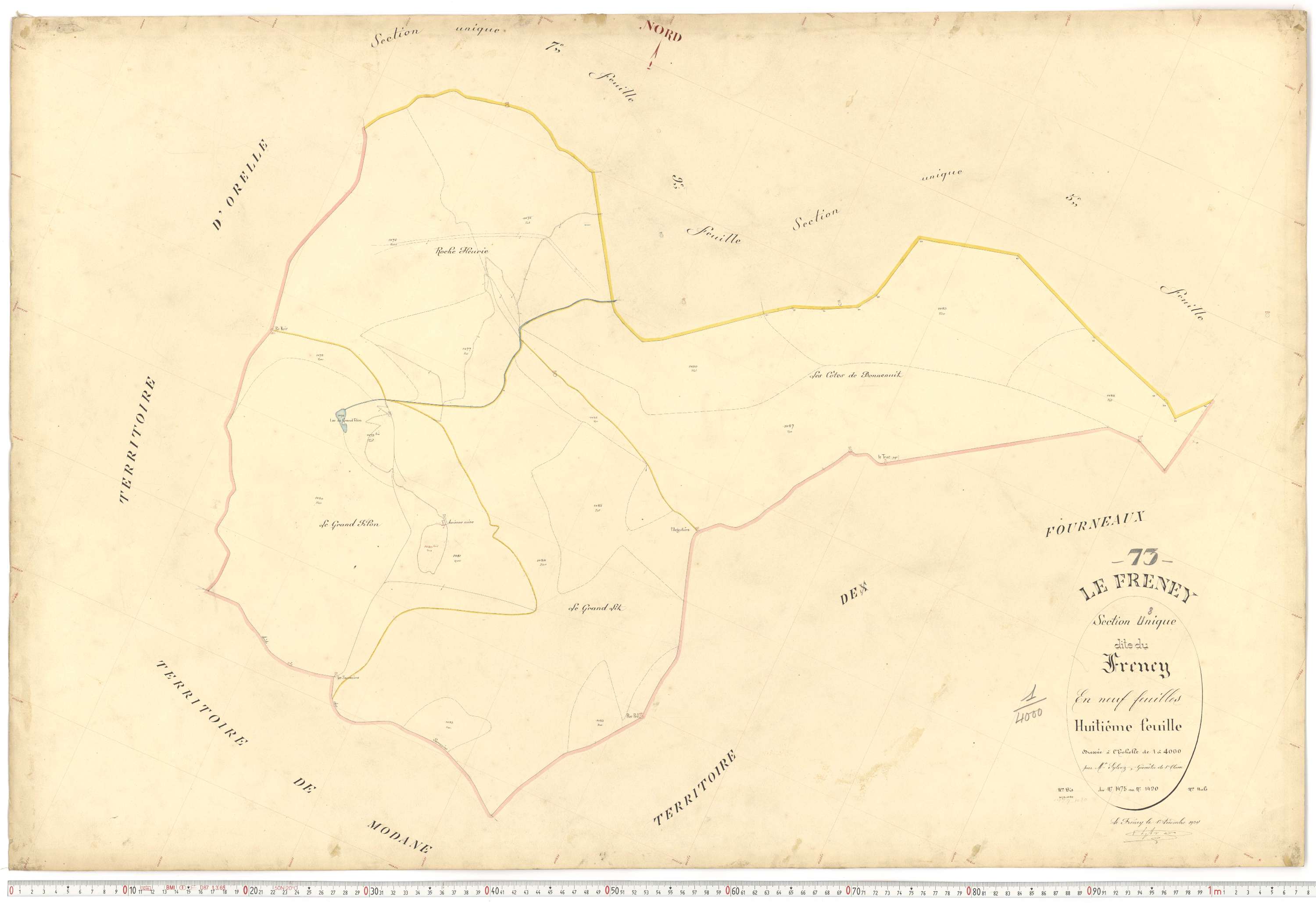 Freney - Plans cadastraux du premier cadastre français.