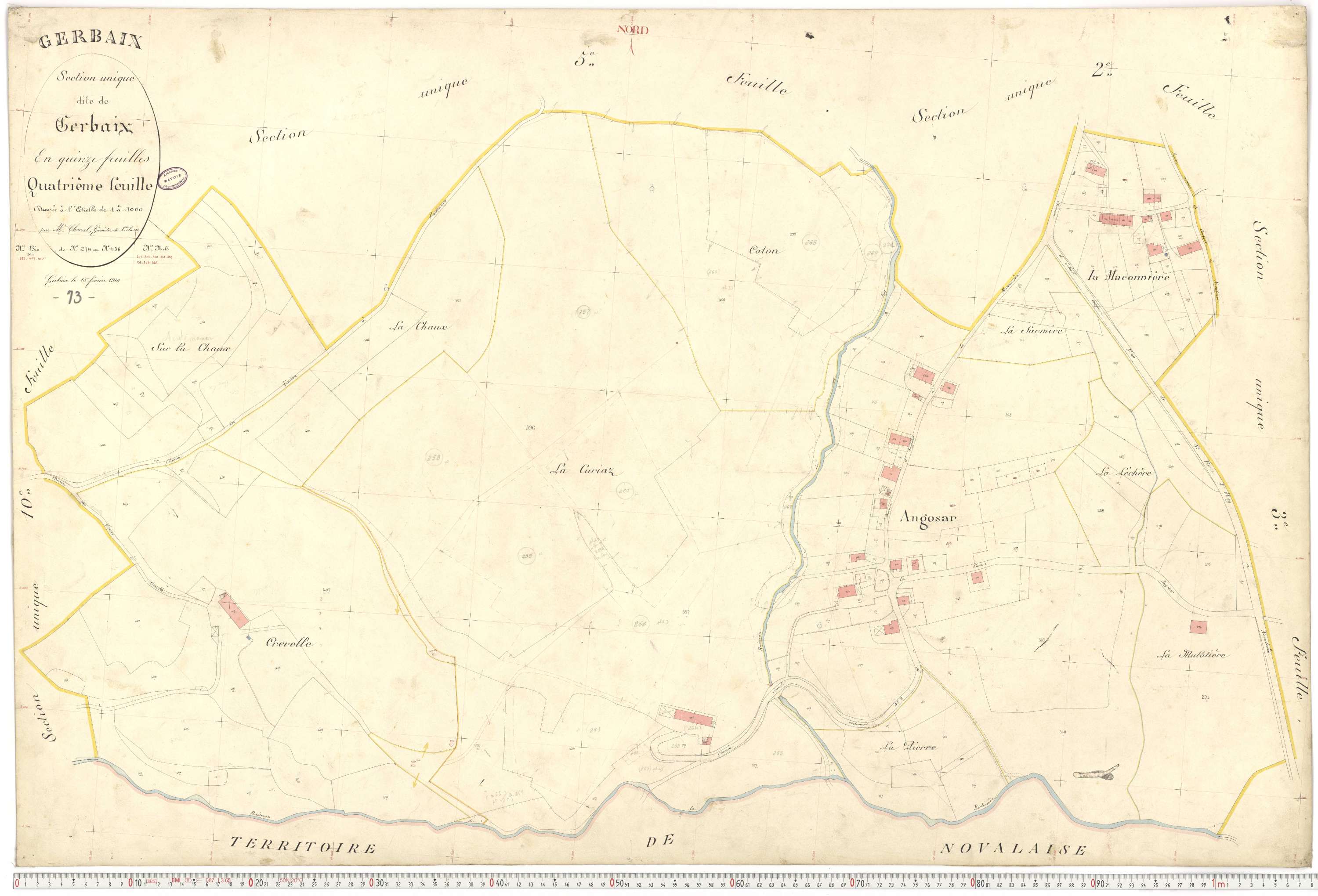 Gerbaix - Cadastre français (1876).