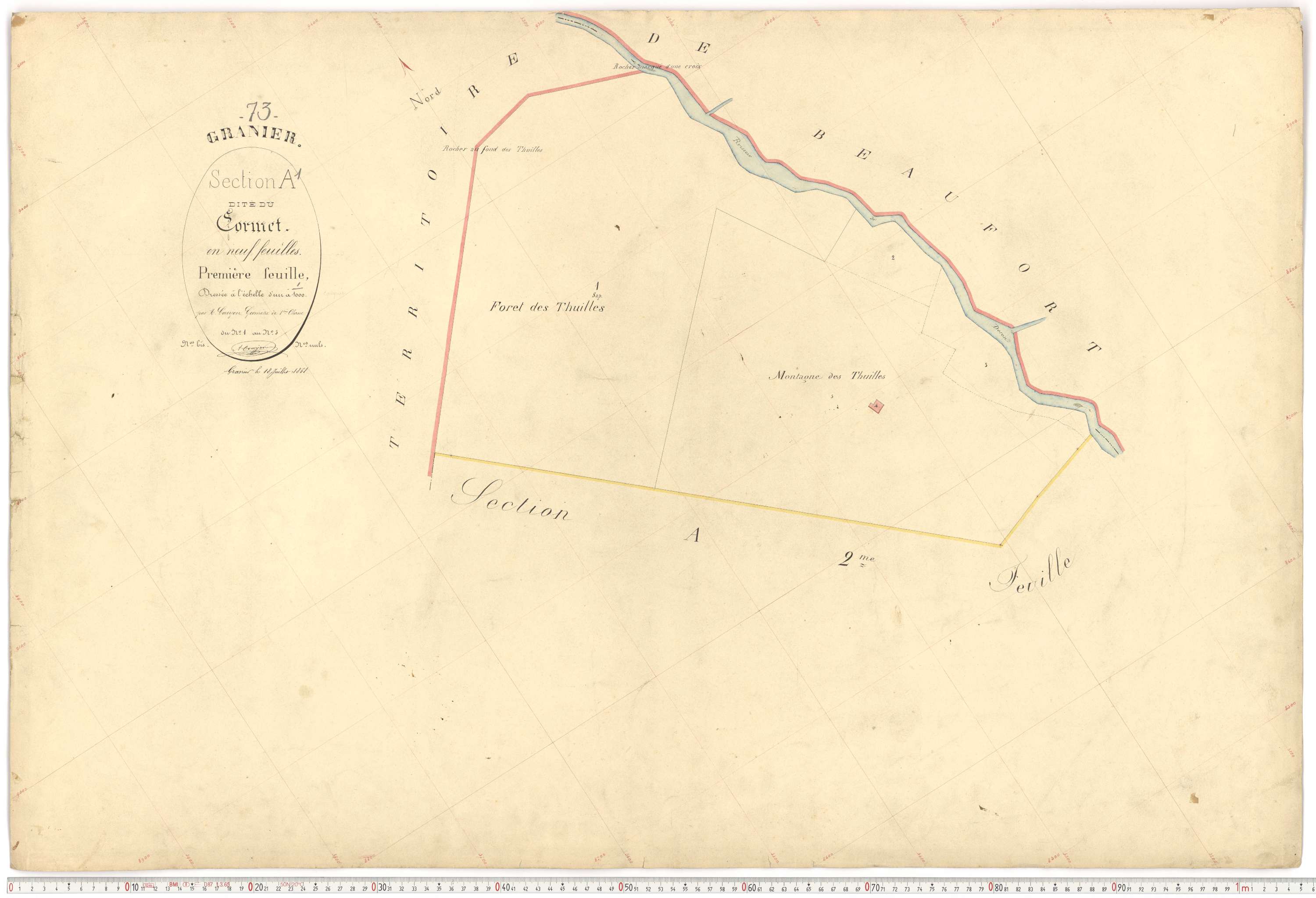 Granier - Plans cadastraux du premier cadastre français.