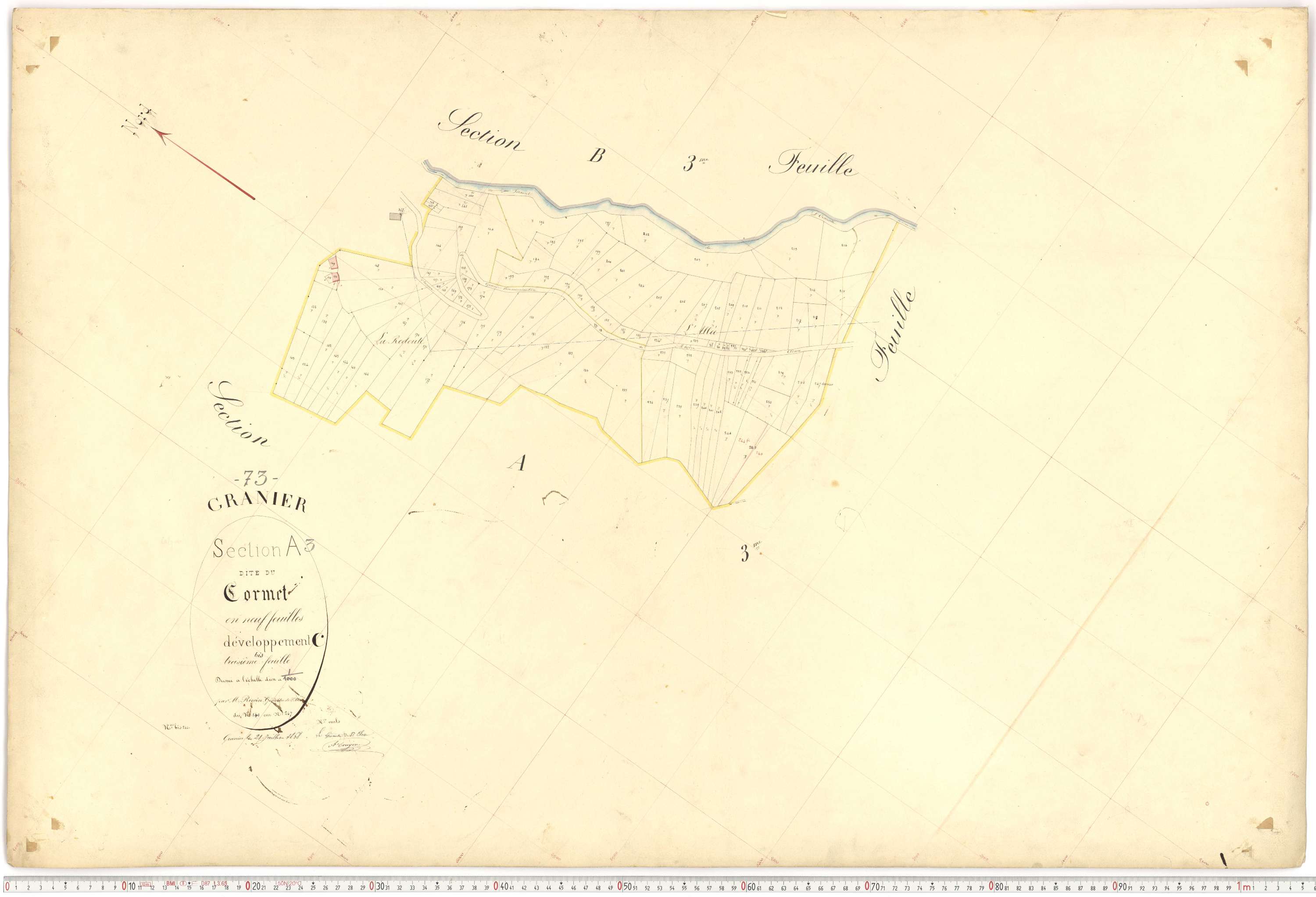 Granier - Plans cadastraux du premier cadastre français.