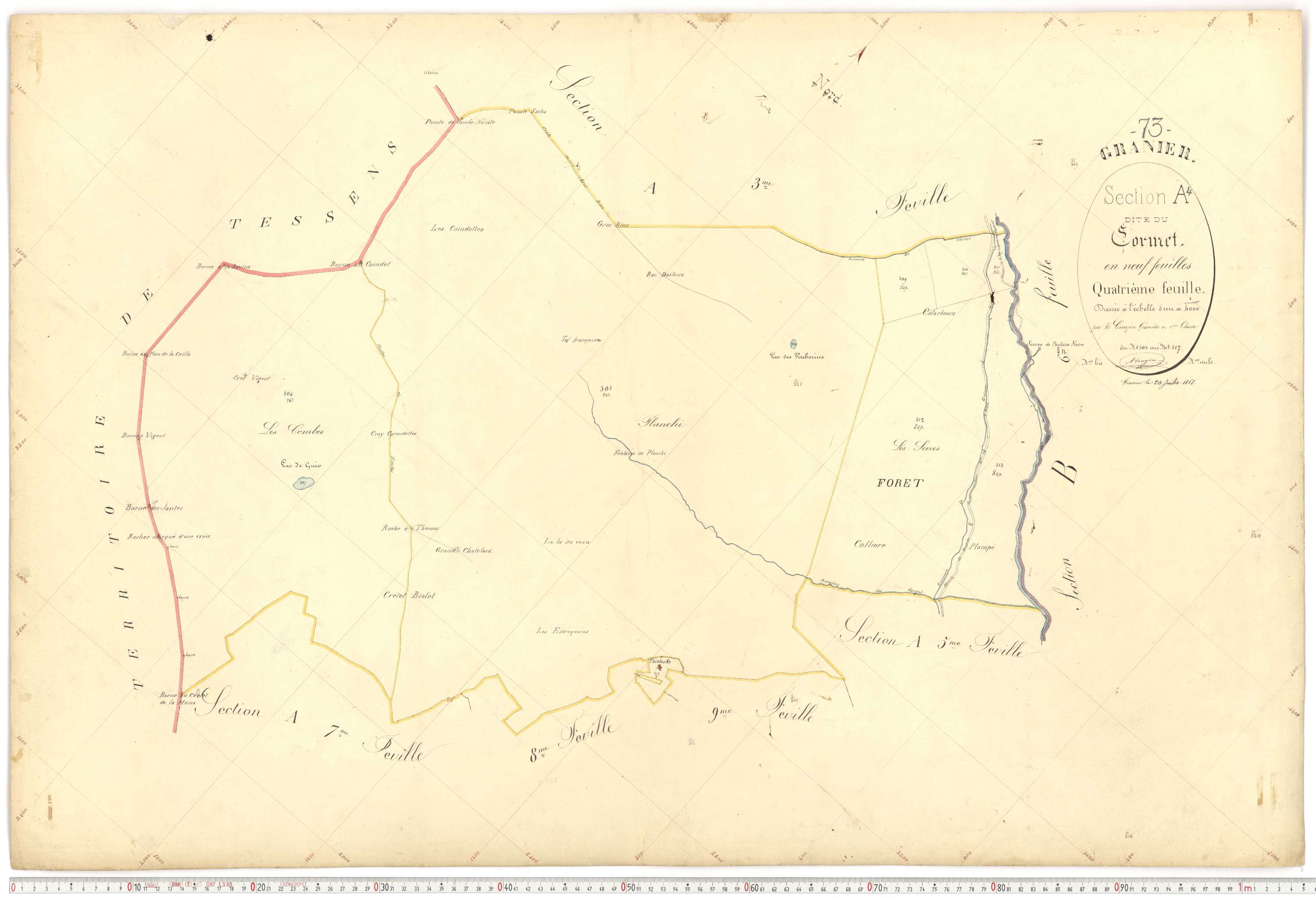 Granier - Plans cadastraux du premier cadastre français.