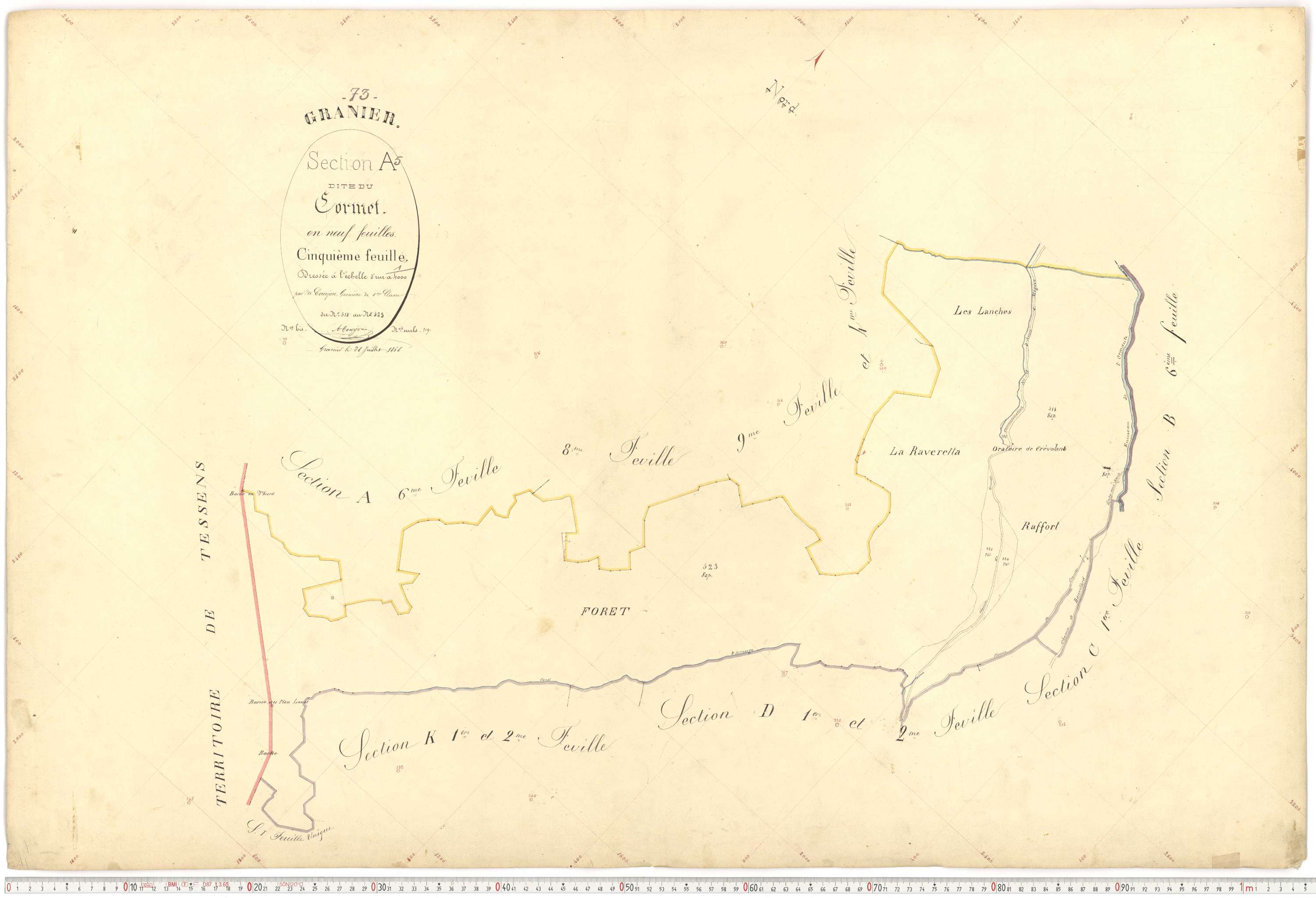 Granier - Plans cadastraux du premier cadastre français.