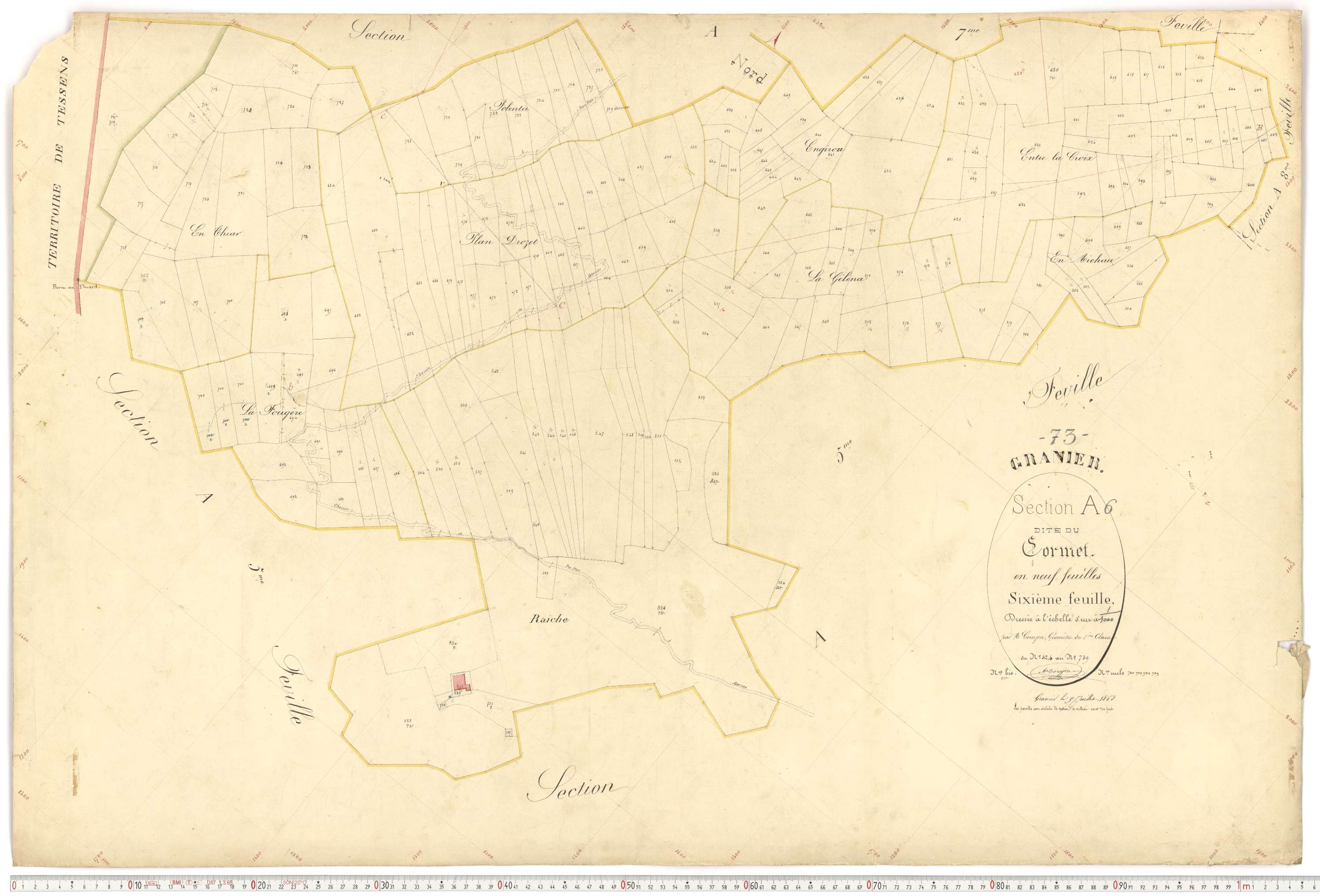 Granier - Plans cadastraux du premier cadastre français.