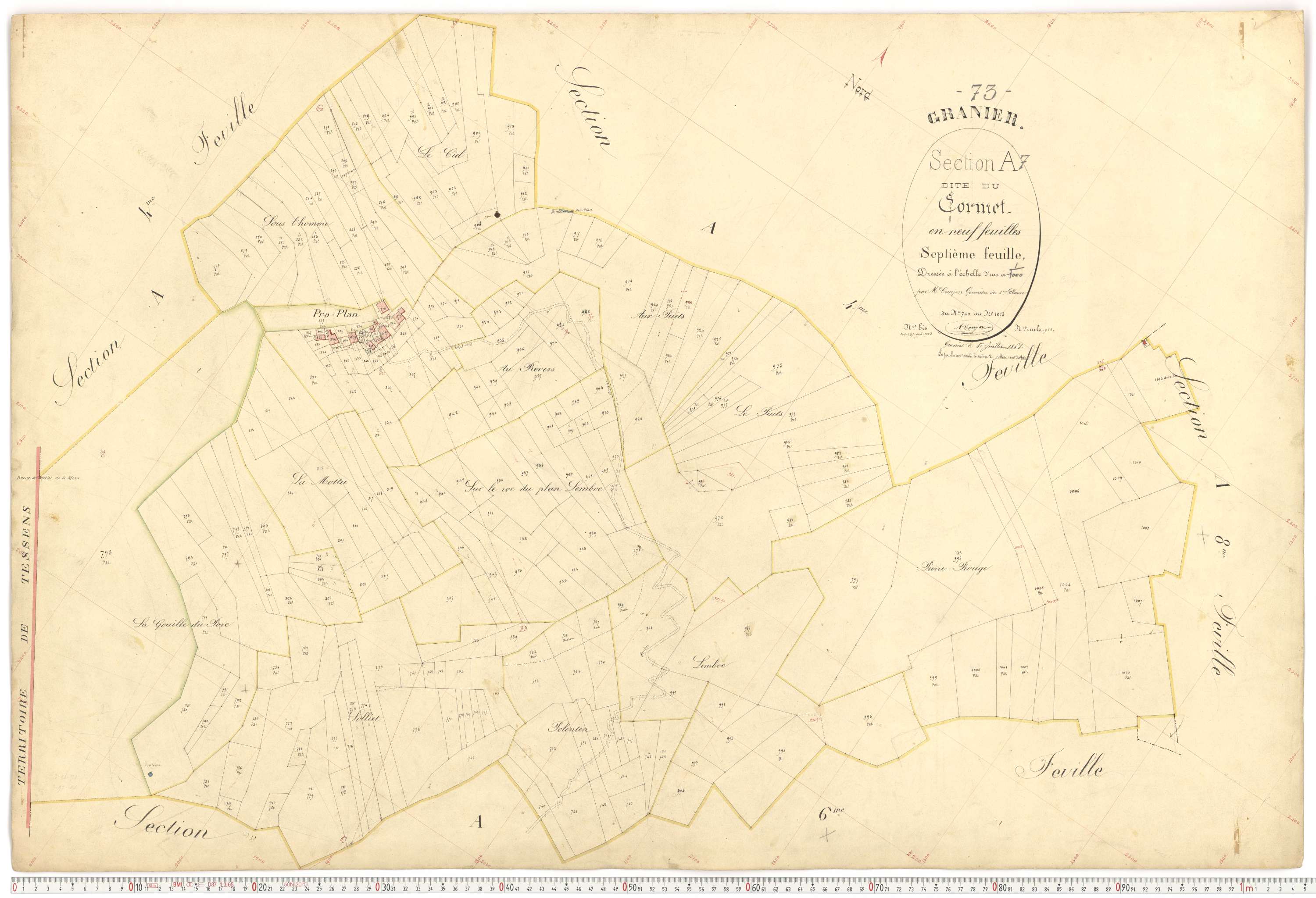 Granier - Plans cadastraux du premier cadastre français.