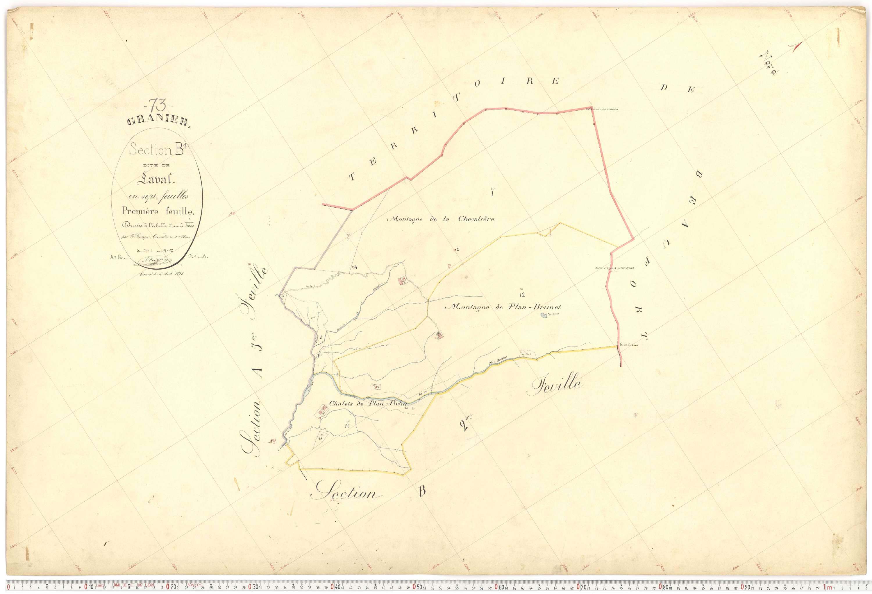 Granier - Plans cadastraux du premier cadastre français.