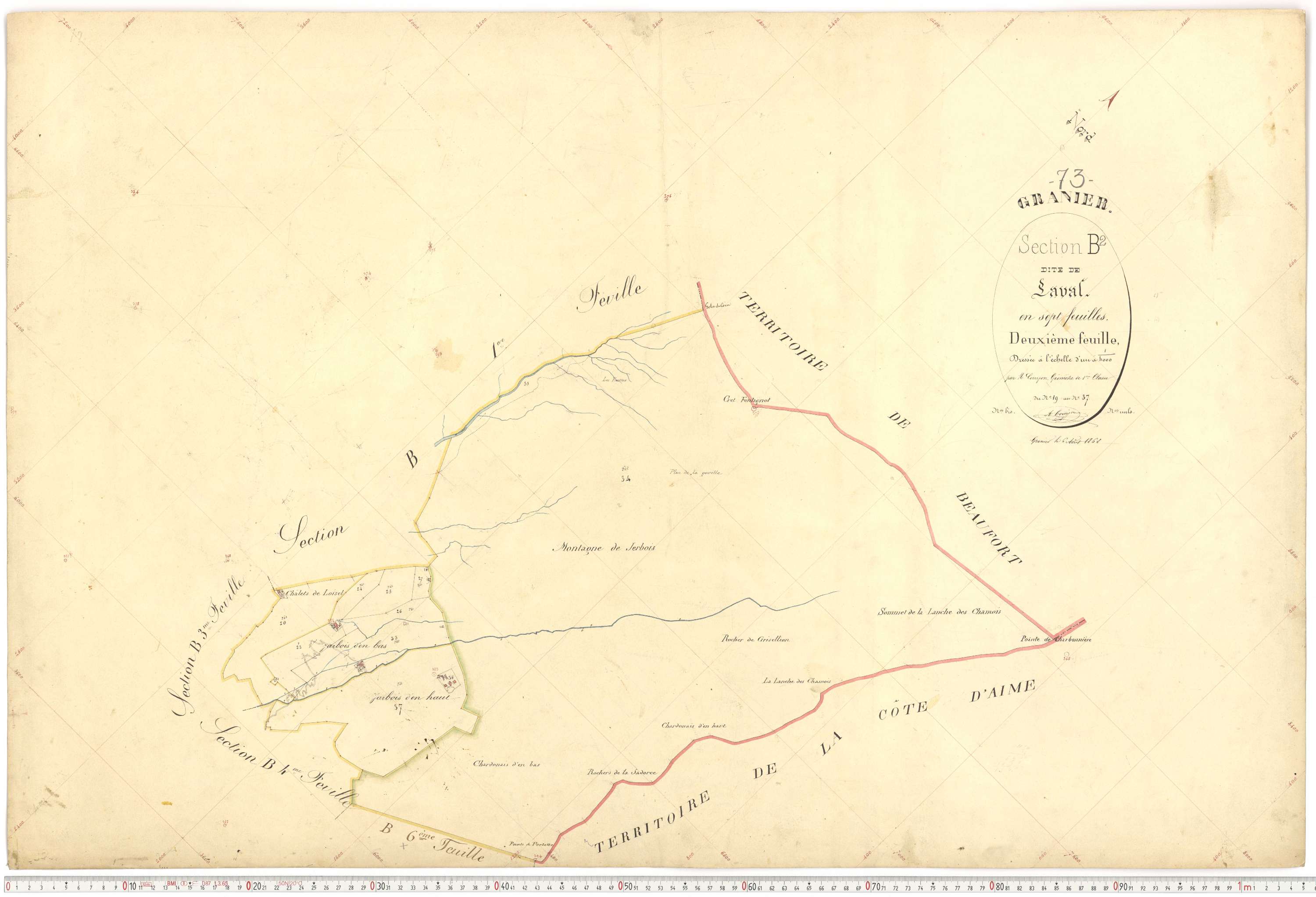 Granier - Plans cadastraux du premier cadastre français.