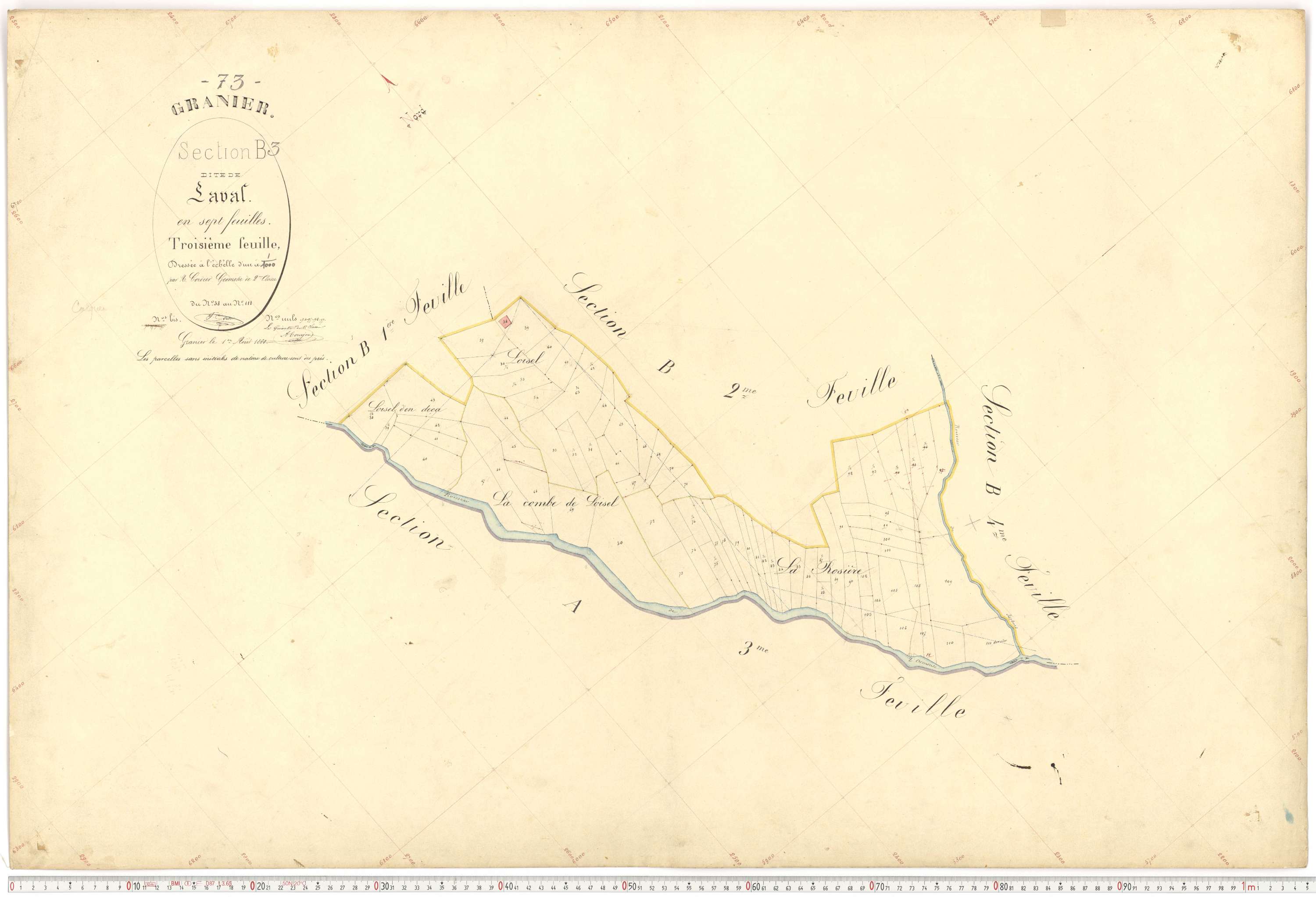 Granier - Plans cadastraux du premier cadastre français.