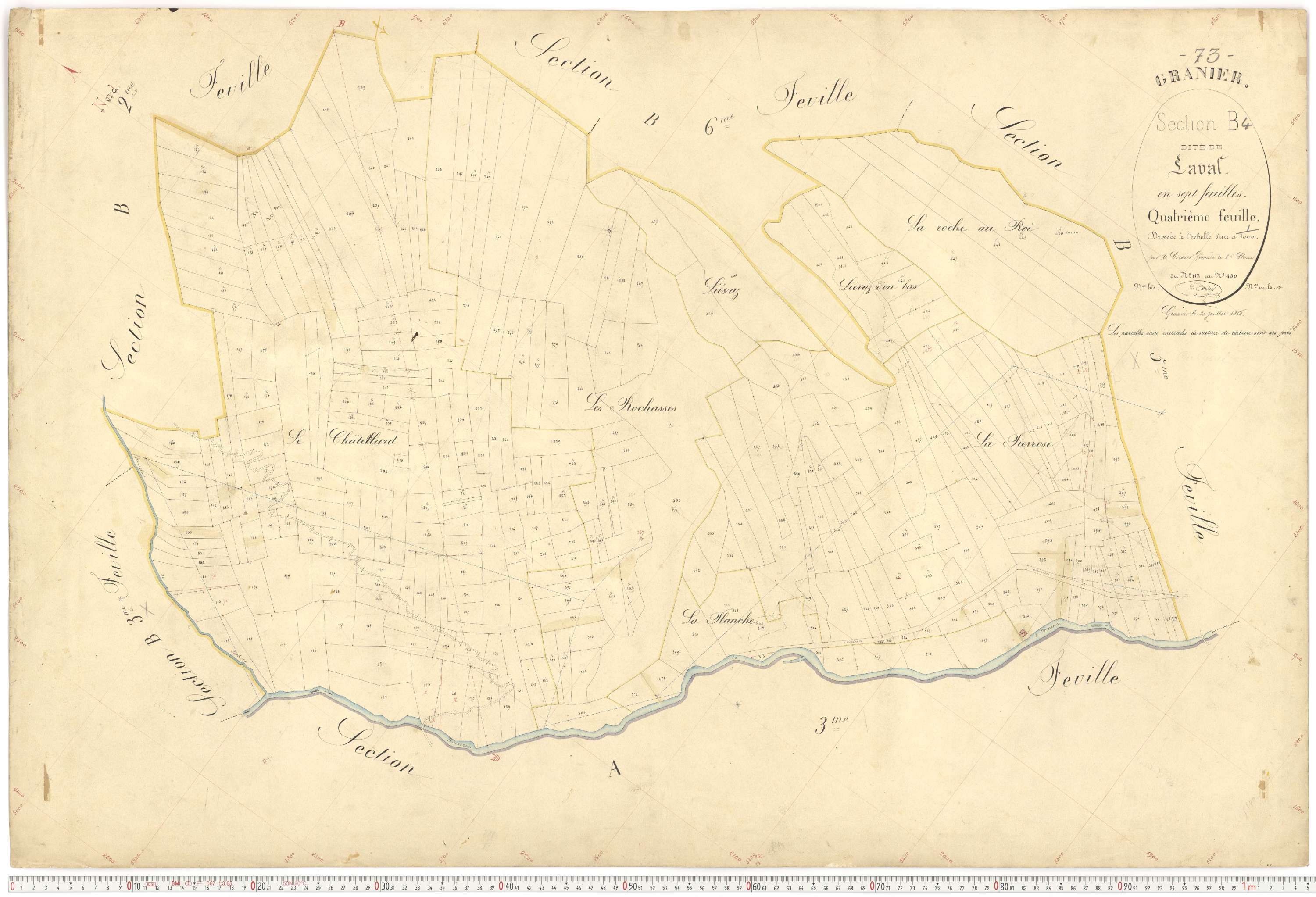 Granier - Plans cadastraux du premier cadastre français.